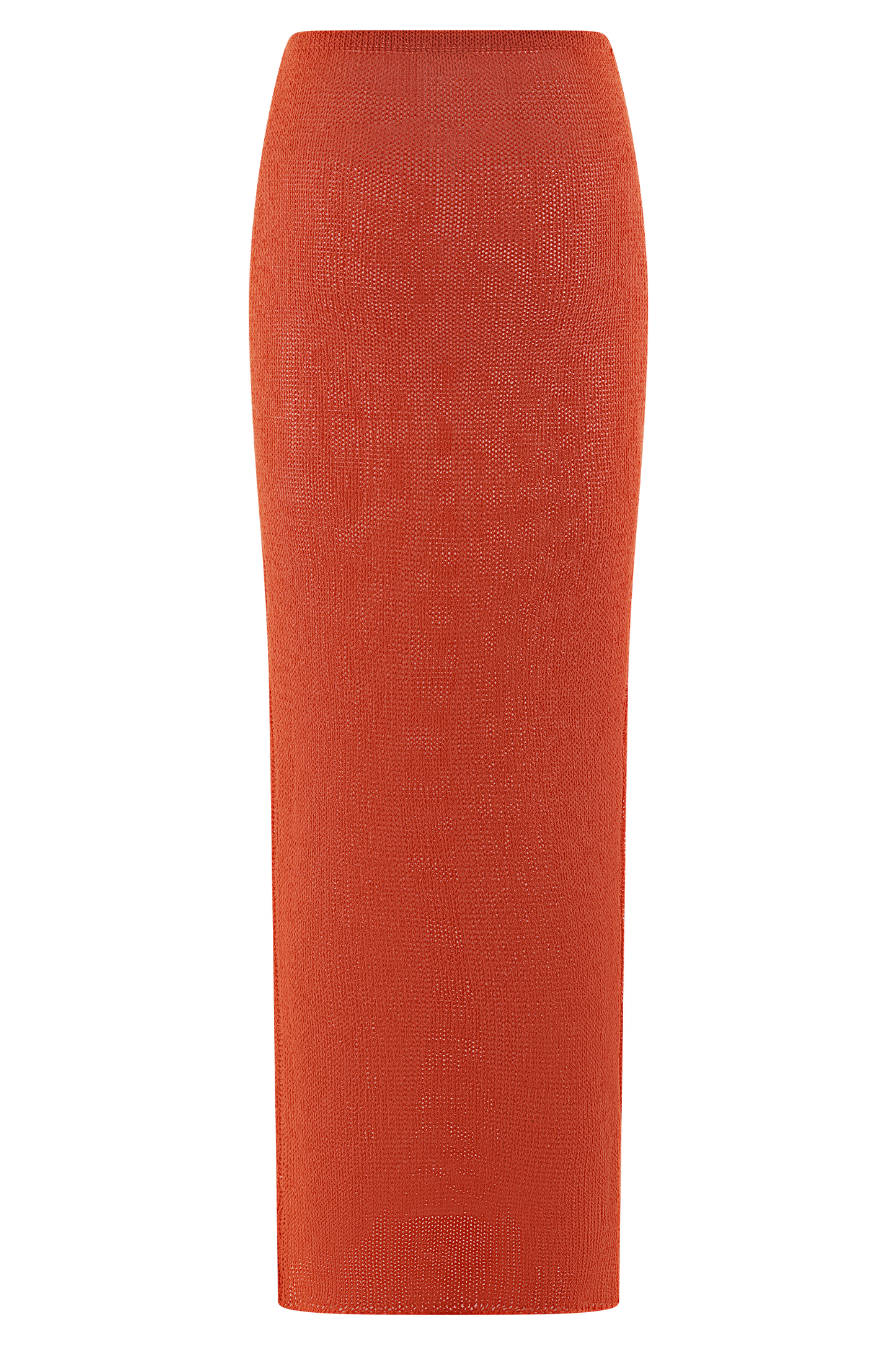 Reagan Knit Maxi Skirt - Orange