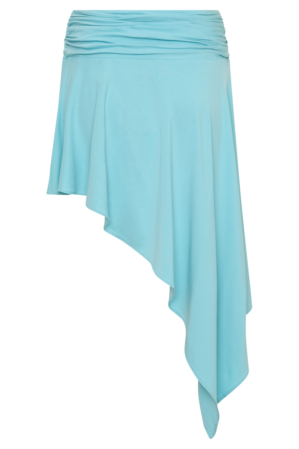Talise Modal Hankie Midi Skirt - Aqua Blue