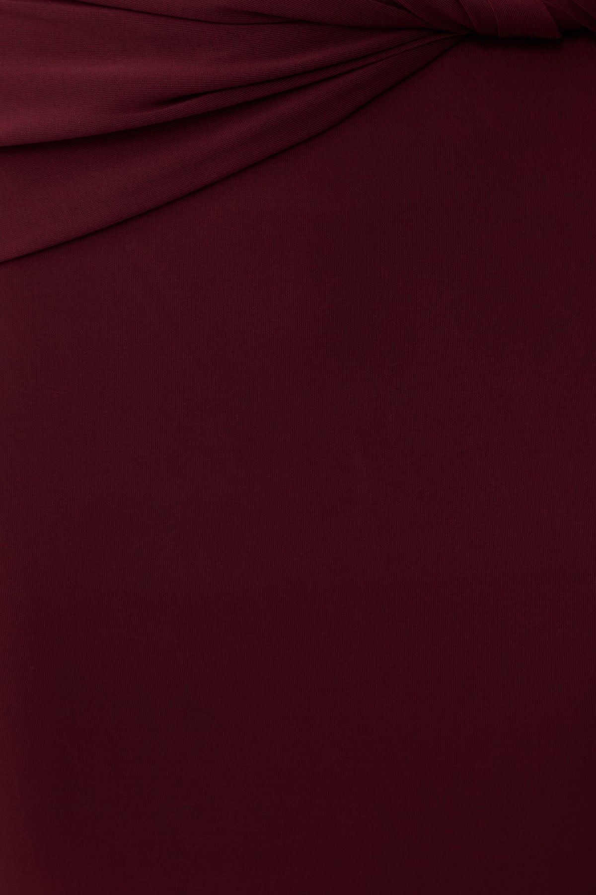 Svetlana Twist Side Detail Midi Skirt - Wine