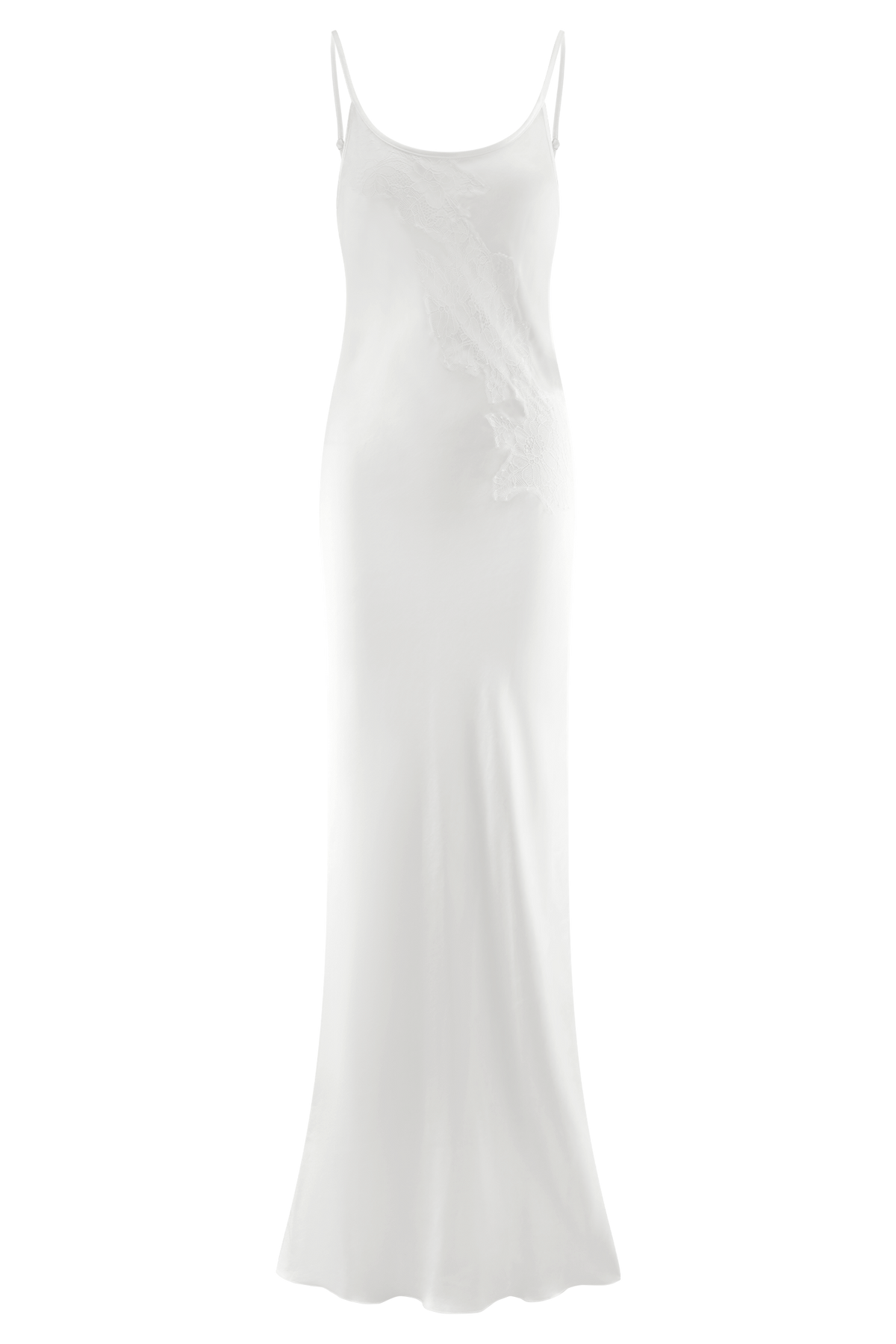 Saylor Satin Slip Maxi Dress - Ivory