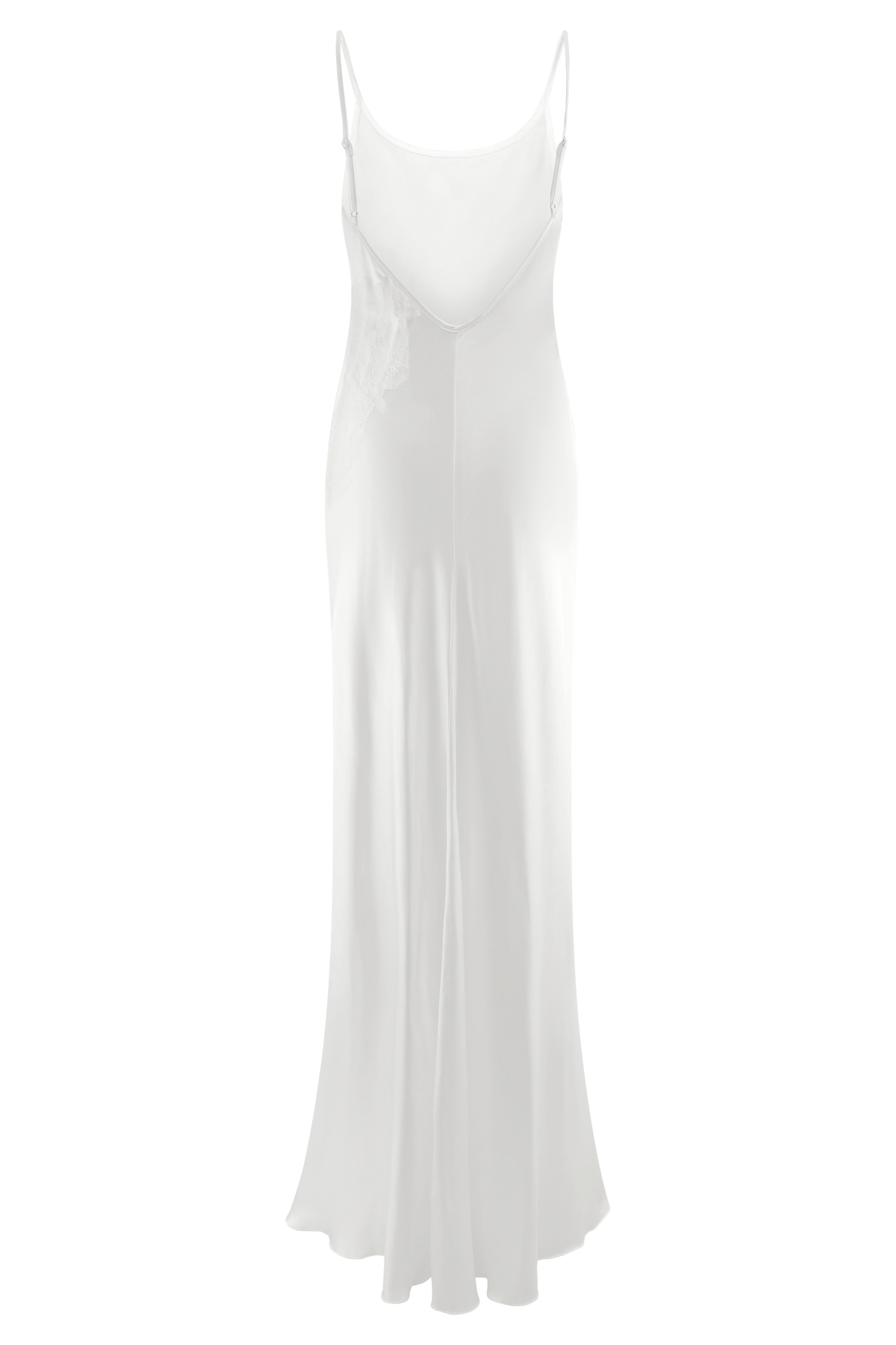 Saylor Satin Slip Maxi Dress - Ivory