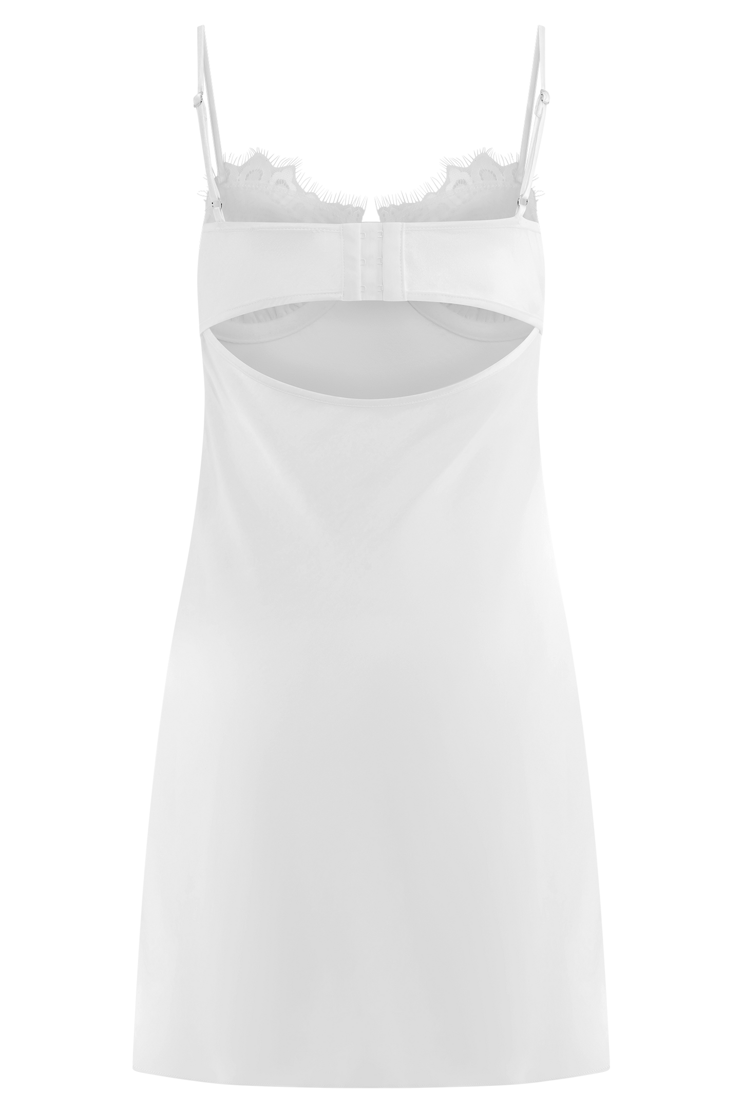 Scarlett Satin Slip Mini Dress - Ivory