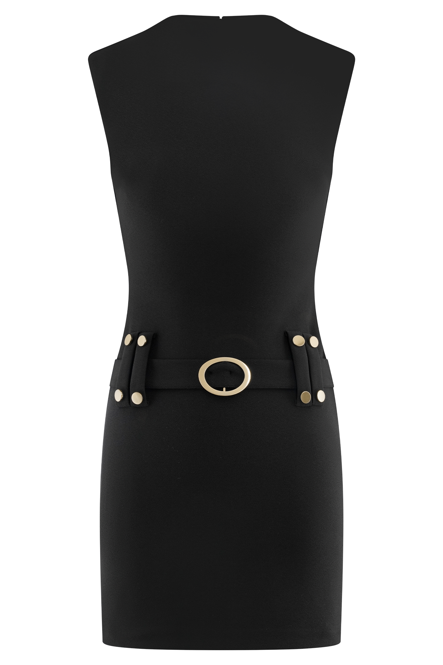 Scheana Stretch Crepe Mini Dress - Black #11