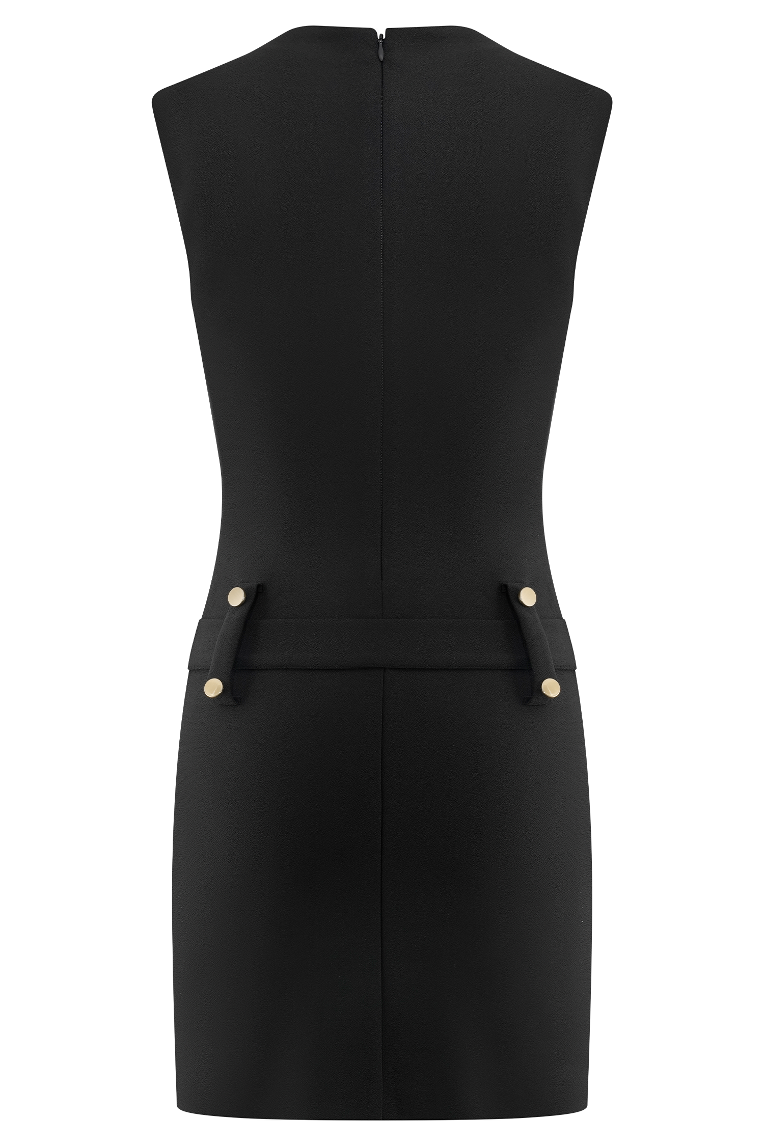 Scheana Stretch Crepe Mini Dress - Black #10
