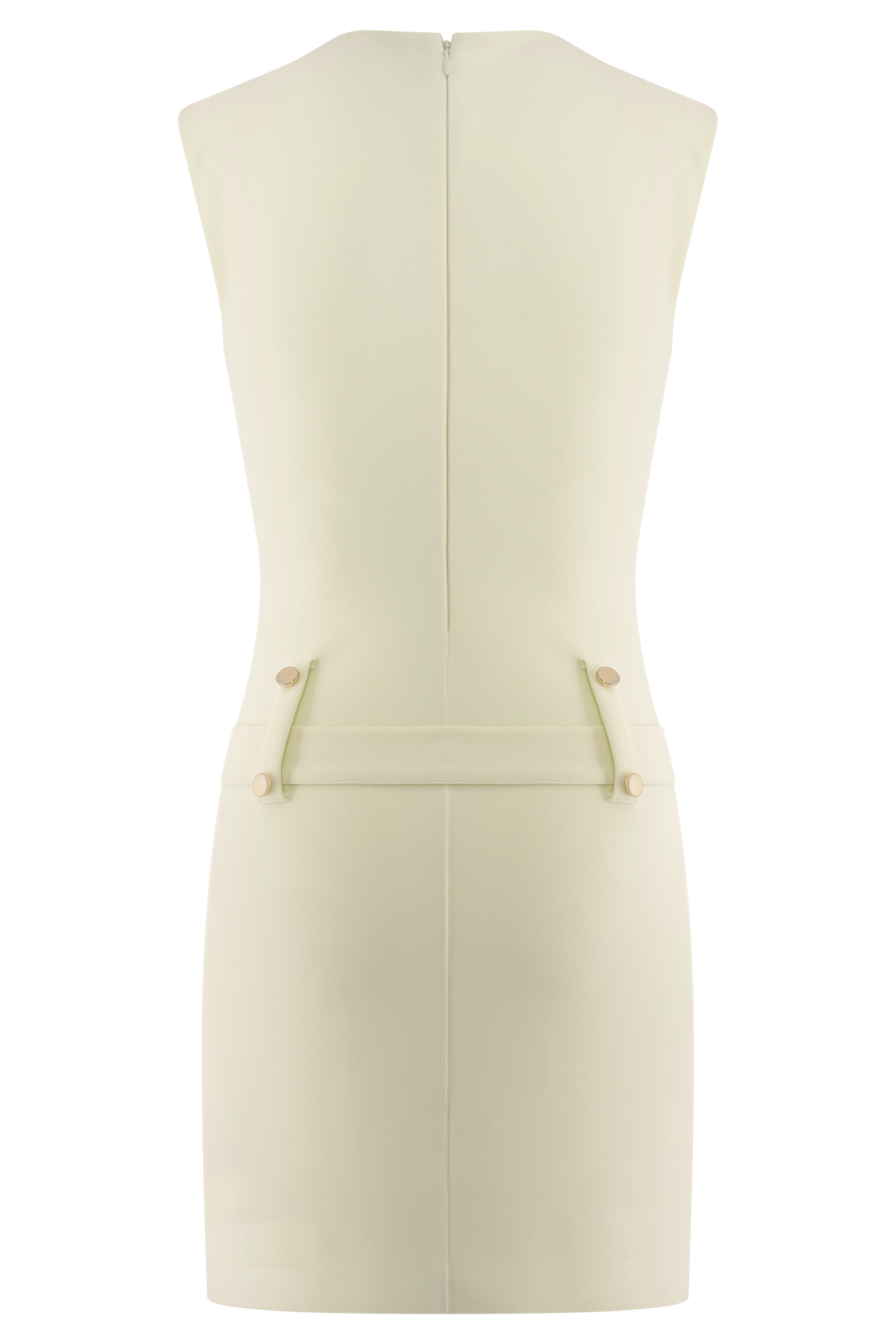 Scheana Stretch Crepe Mini Dress - Ivory #8