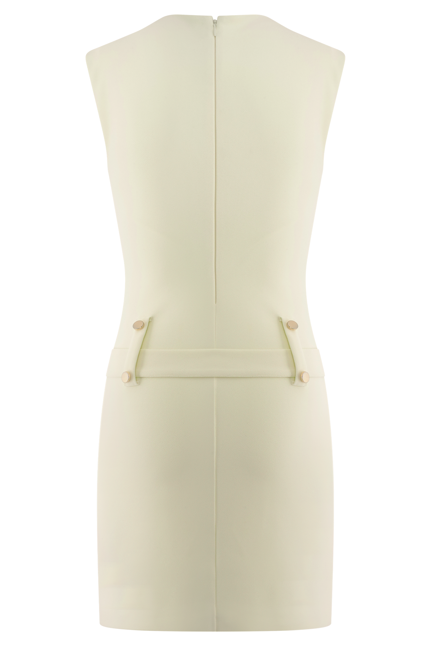 Scheana Stretch Crepe Mini Dress - Ivory