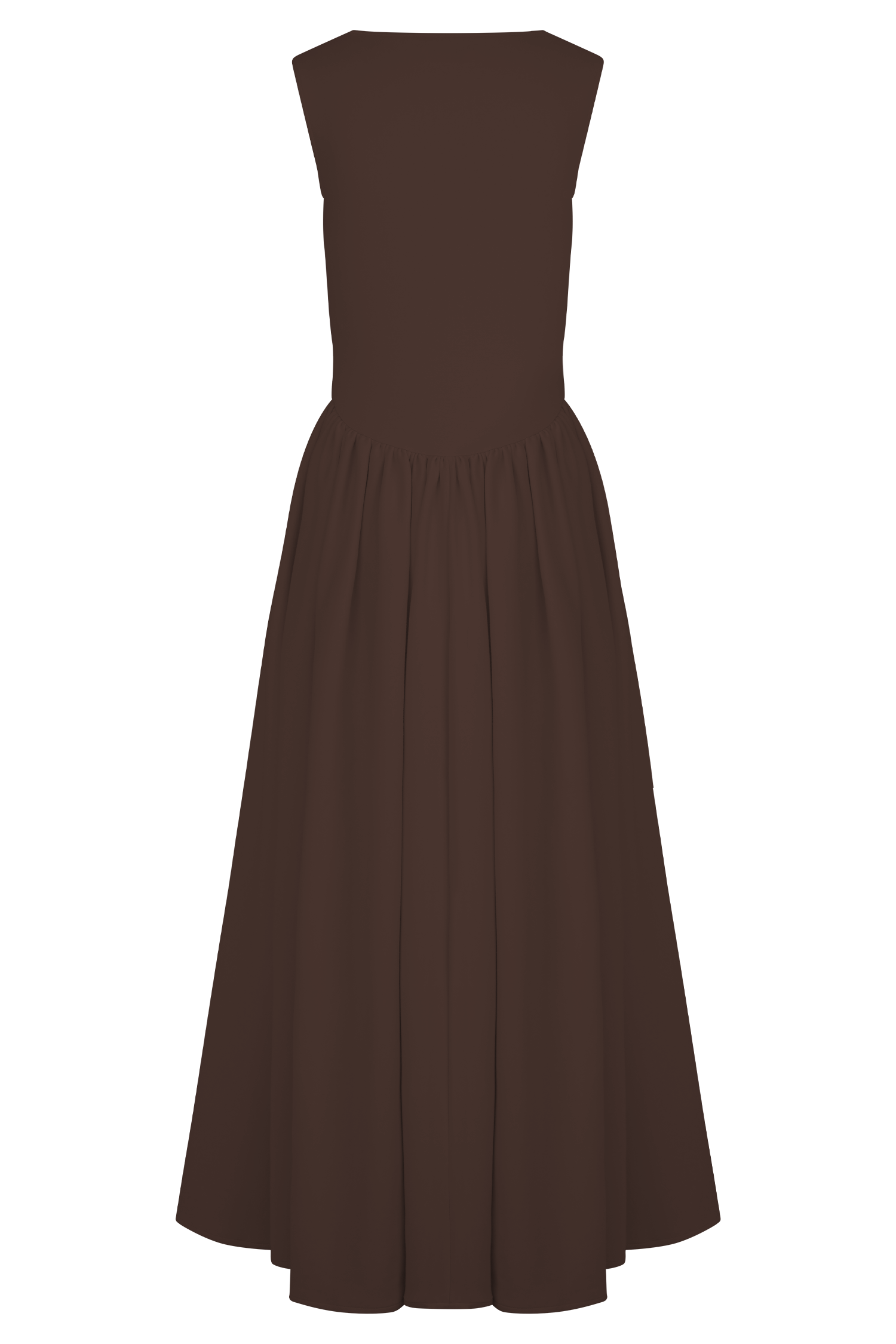 Sharon Scuba Jersey Midi Dress - Cacao Brown #6