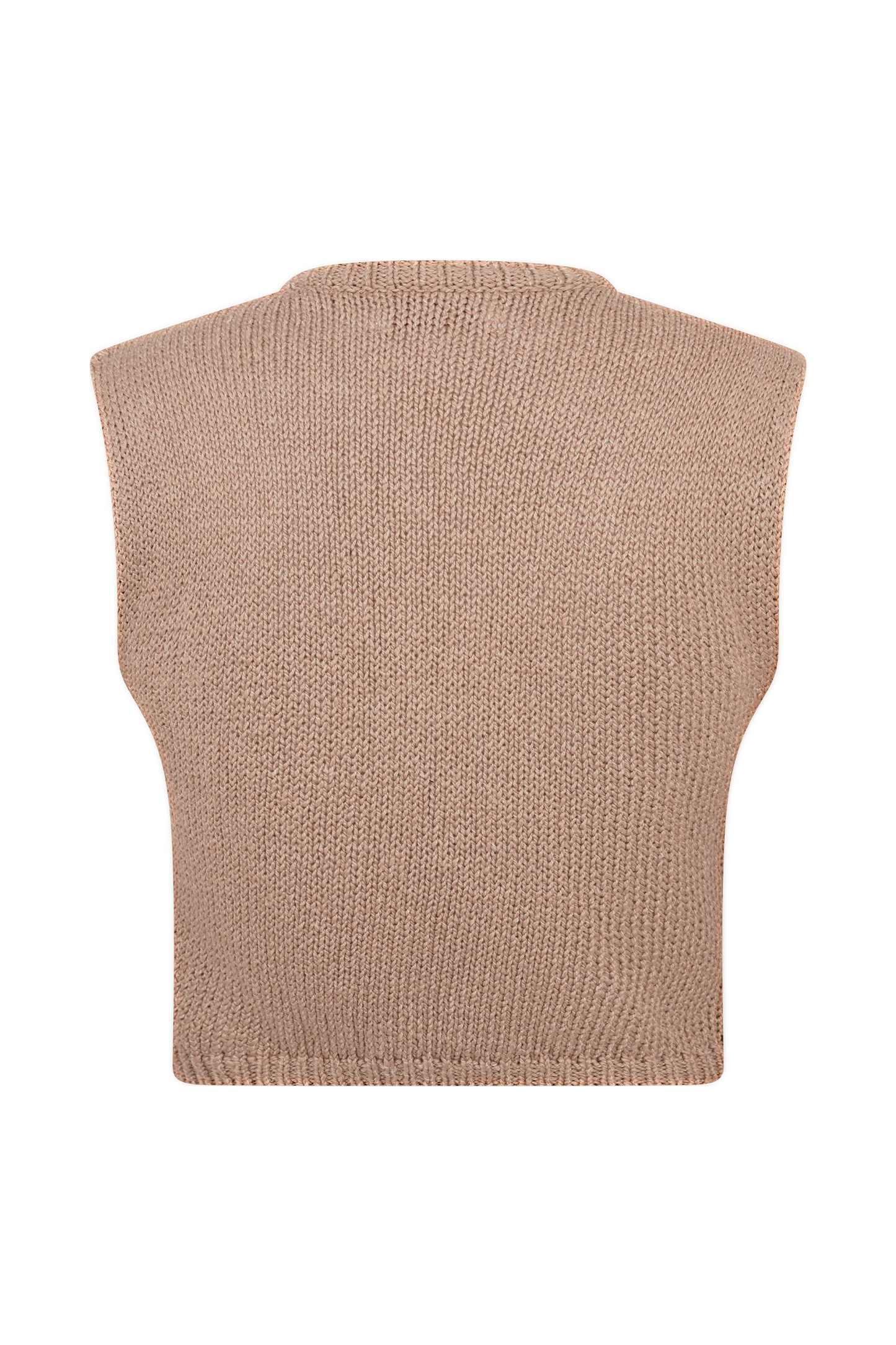 Sloane Overlay Knit Top - Latte