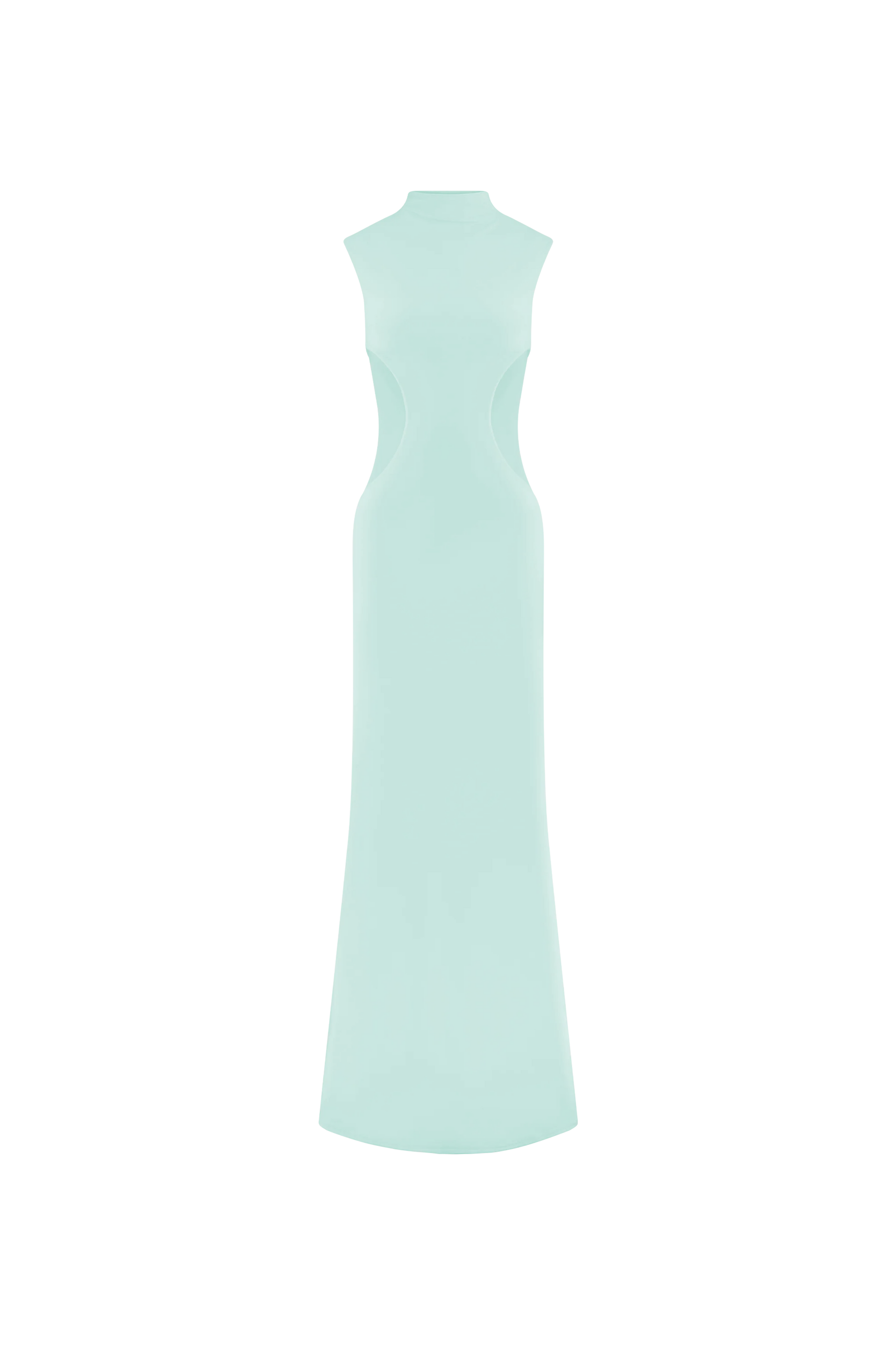 Massie Slinky And Mesh Maxi Dress - Lagoon #11