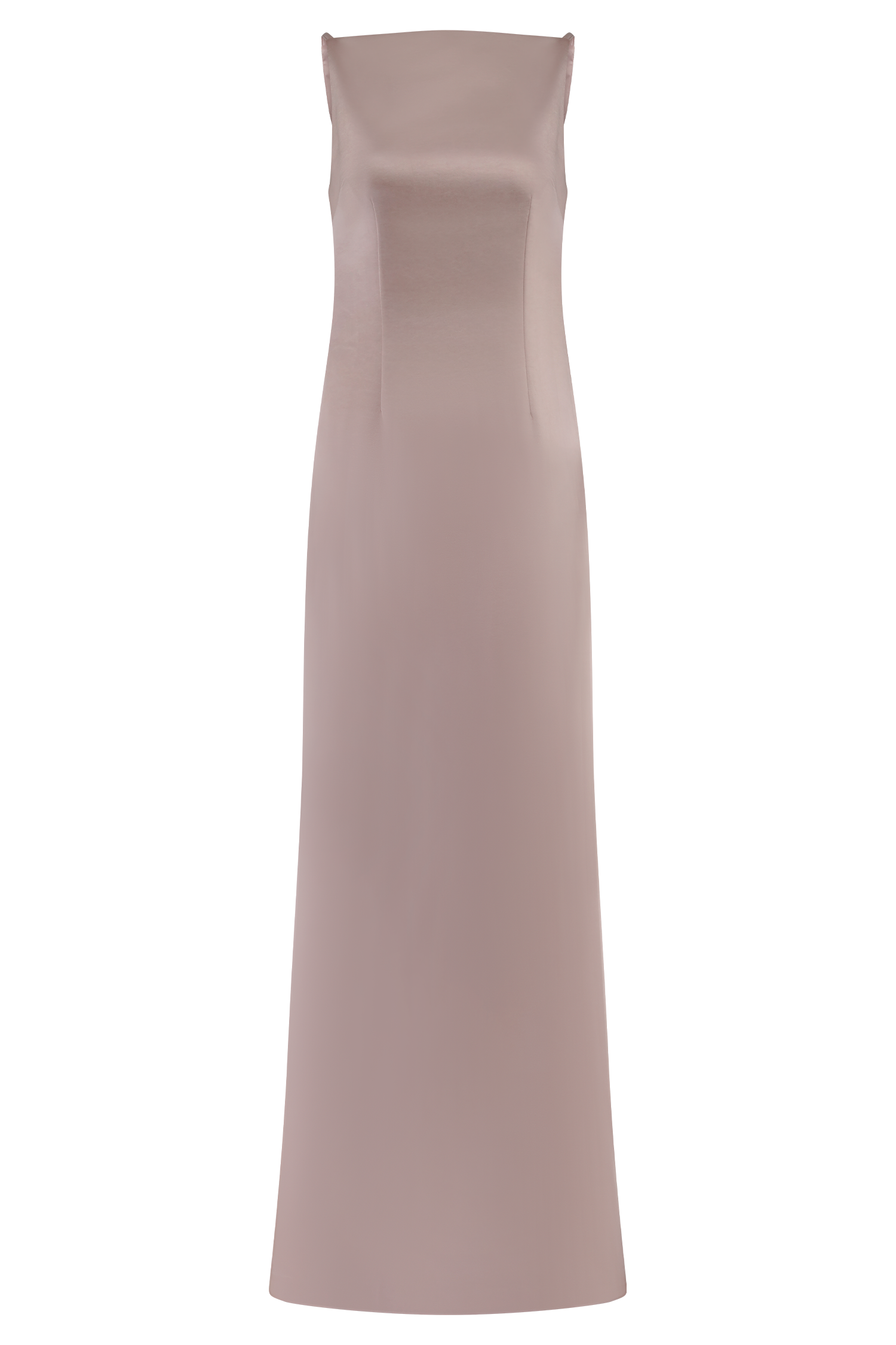Violet Sleeveless Satin Maxi Dress - Soft Pink #14