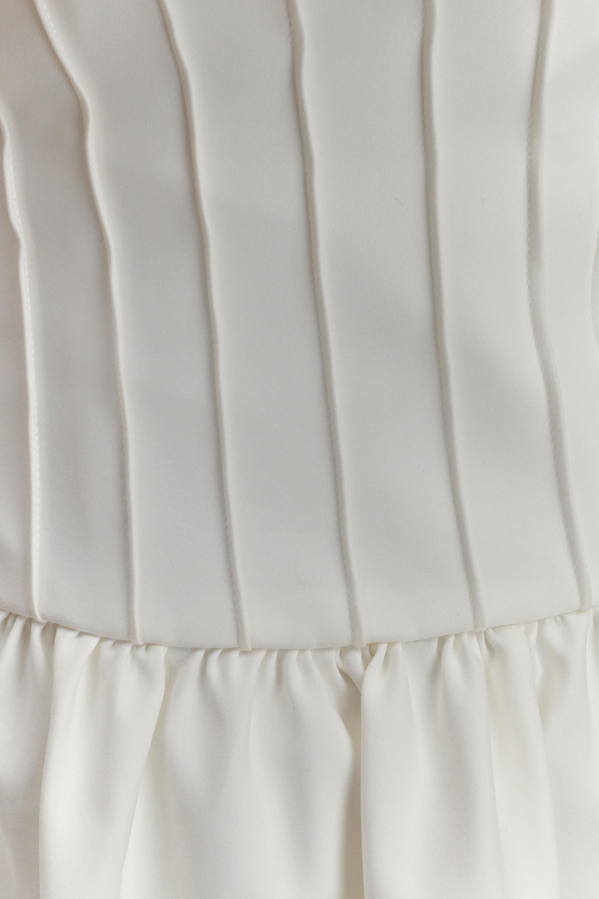 Orla Strapless Cotton Midi Dress - White #6