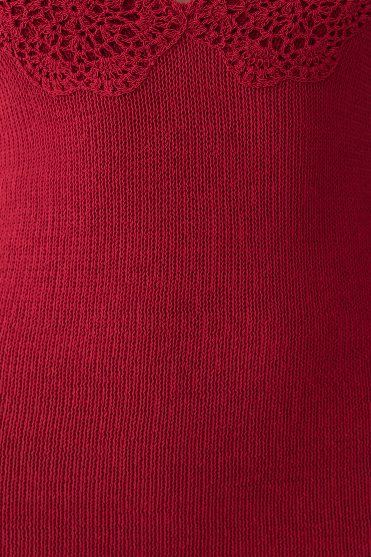 Bohdie Crochet Halter Mini Dress - Pomegranate #8