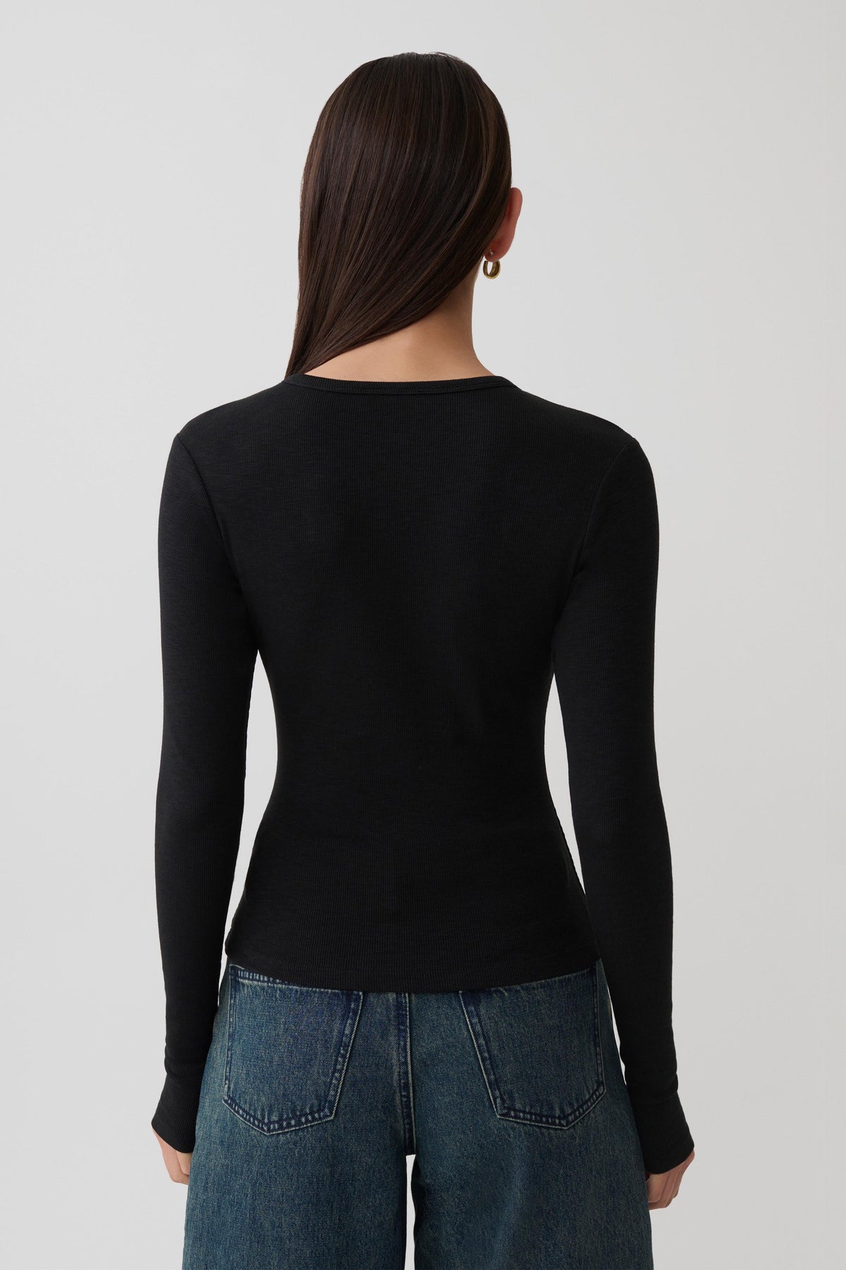 Leny Long Sleeve Top - Black #2