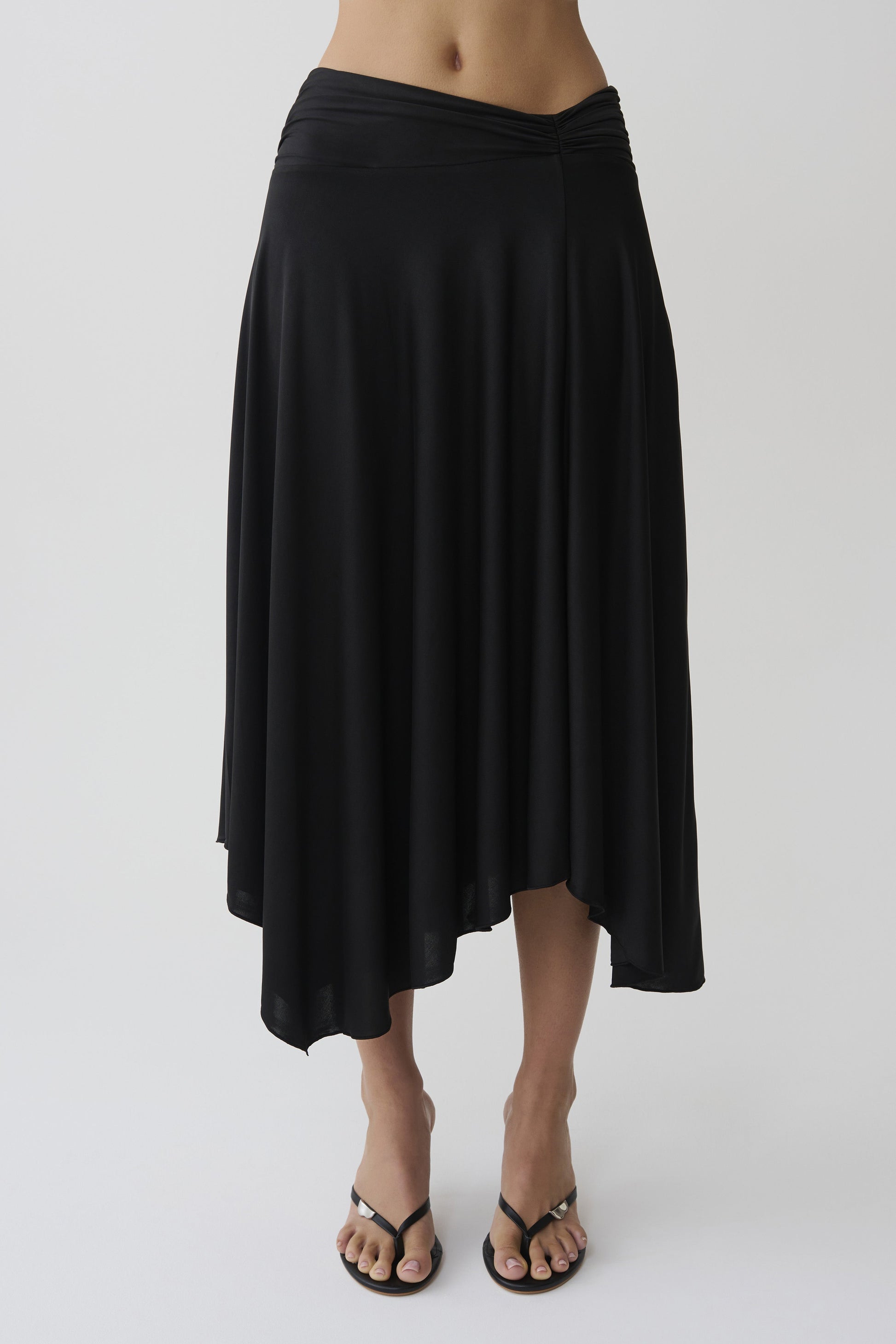 Luu Slinky Midi Skirt - Black #8