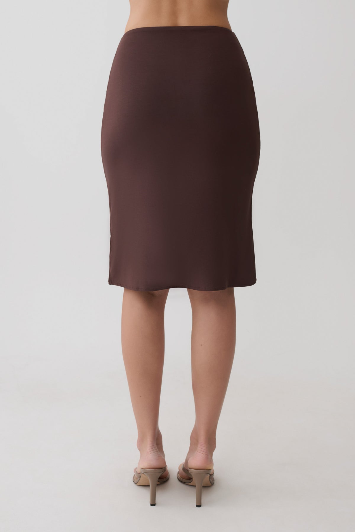 Greer Knee Length Skirt - Espresso #5