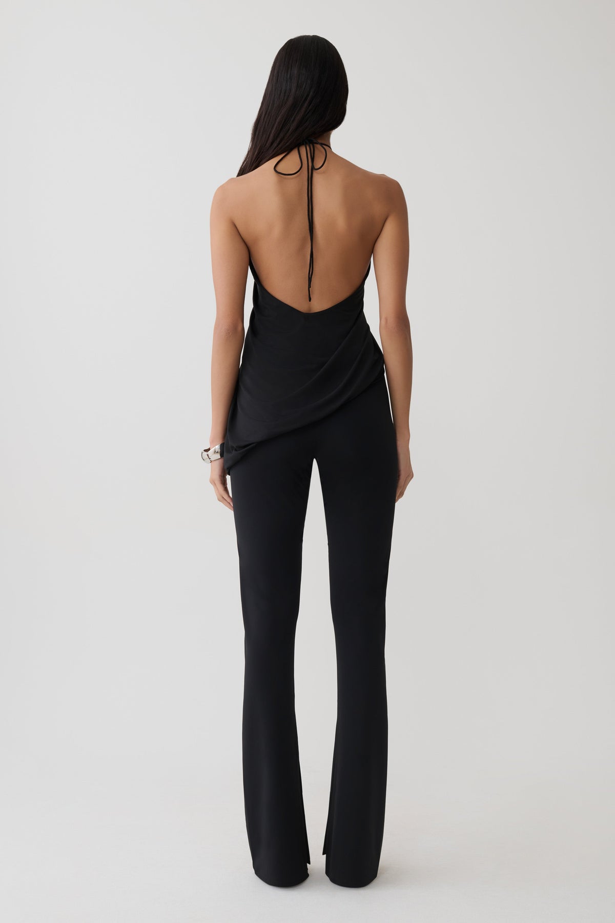 Yuna Draped Hardware Top - Black #7