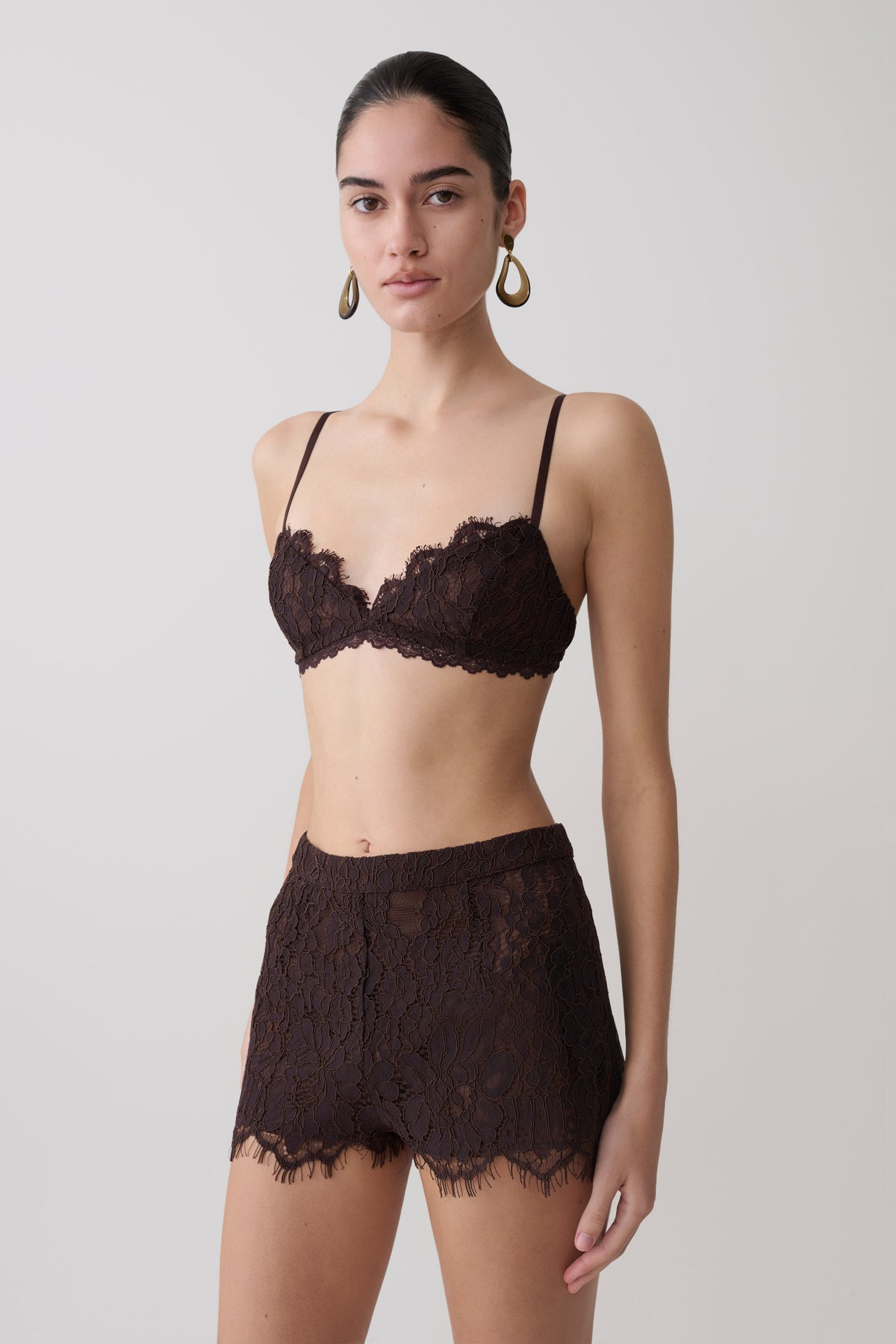 Gigi Lace Bralette - Dark Chocolate #4