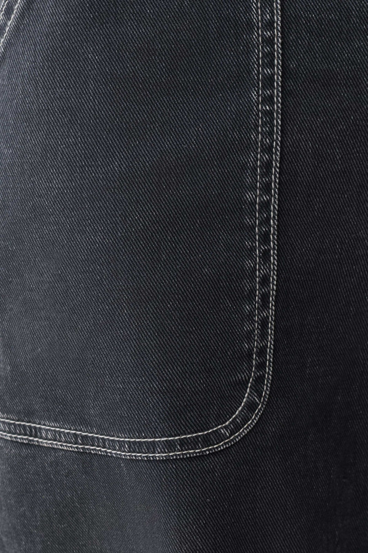 Hellen Cuff Denim Pants - Dark Grey #5