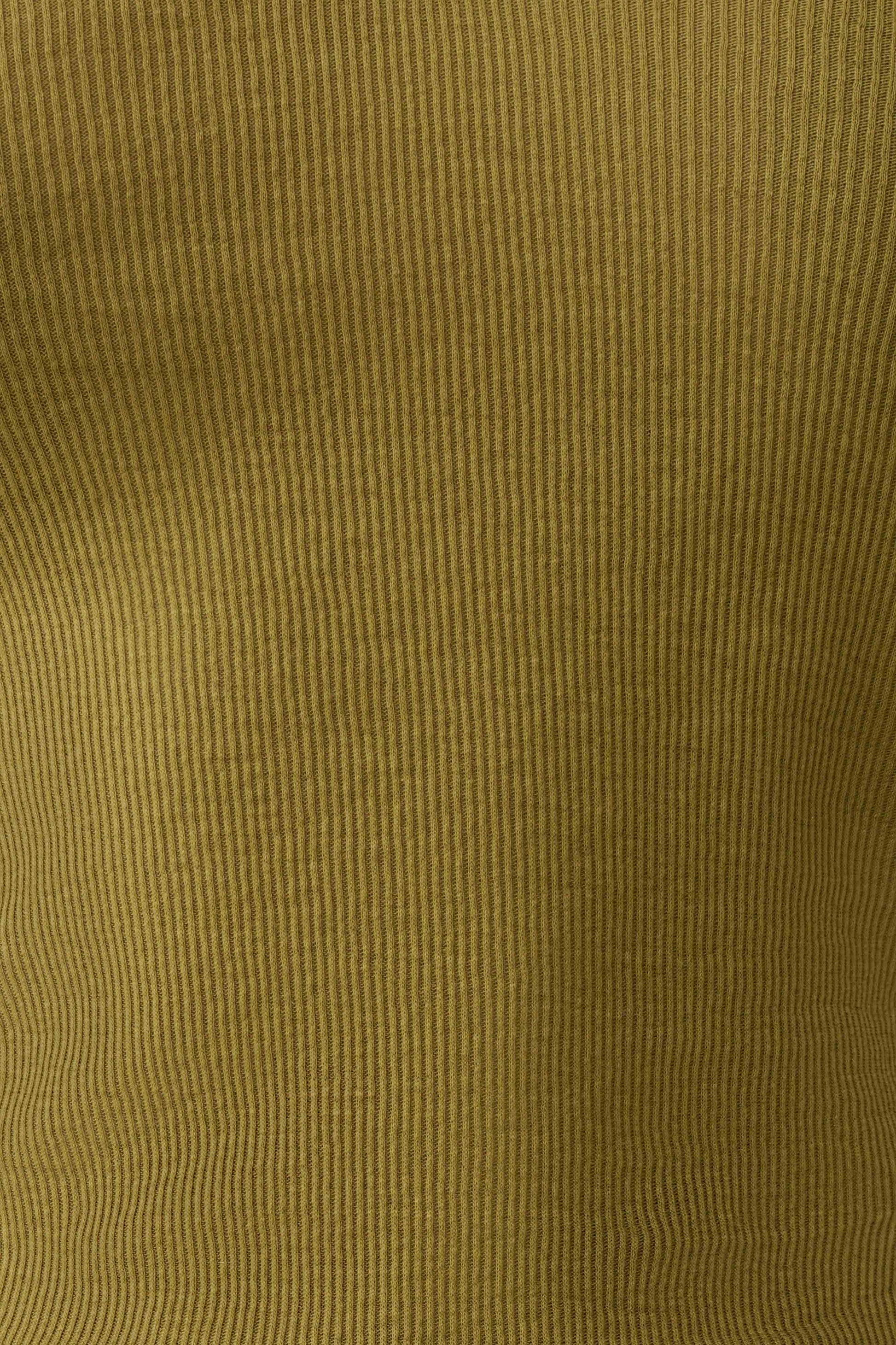 Jessina Collared Long Sleeve Top - Olive #6