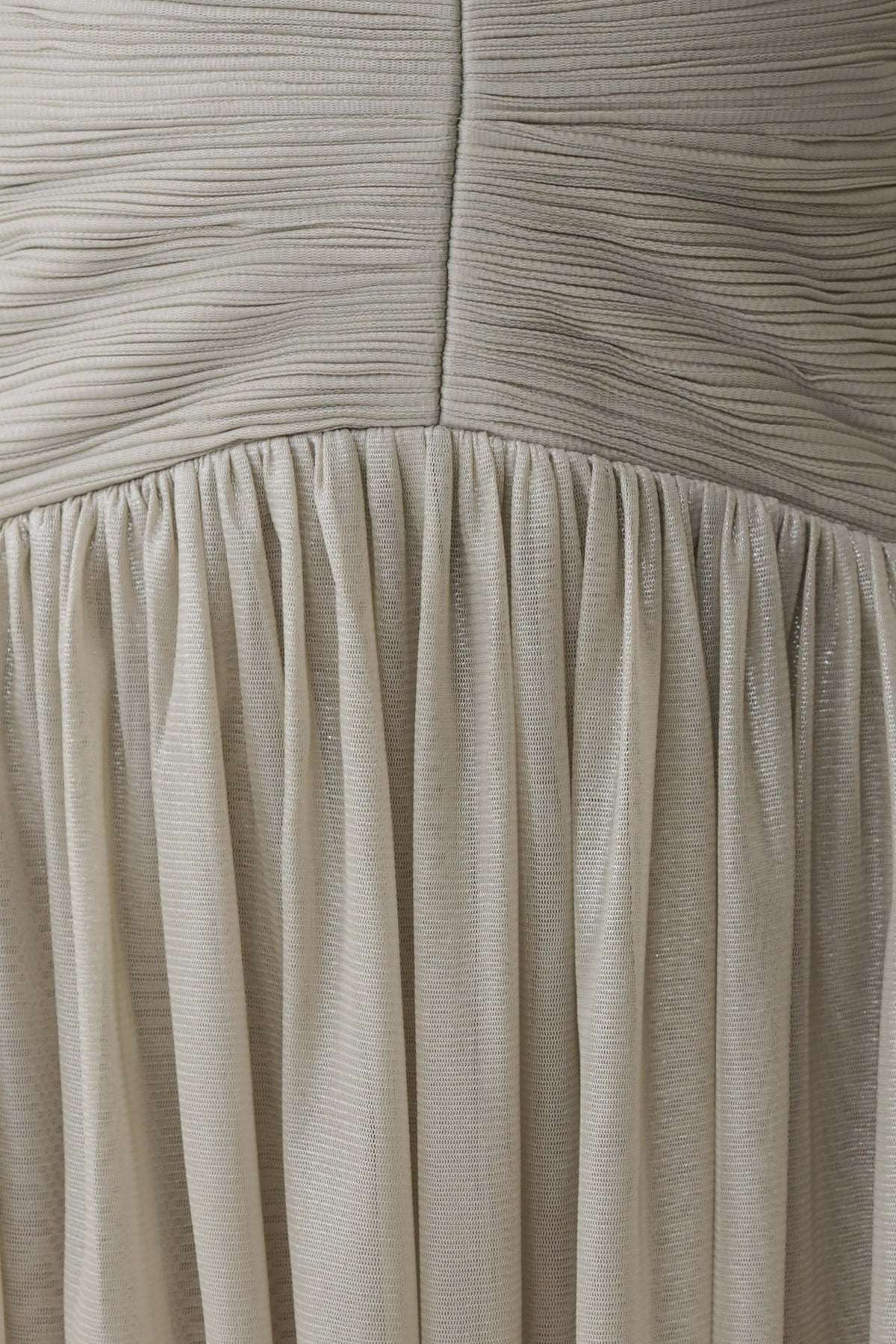 Lucille Halter Pleated Mini Dress - Silver #7