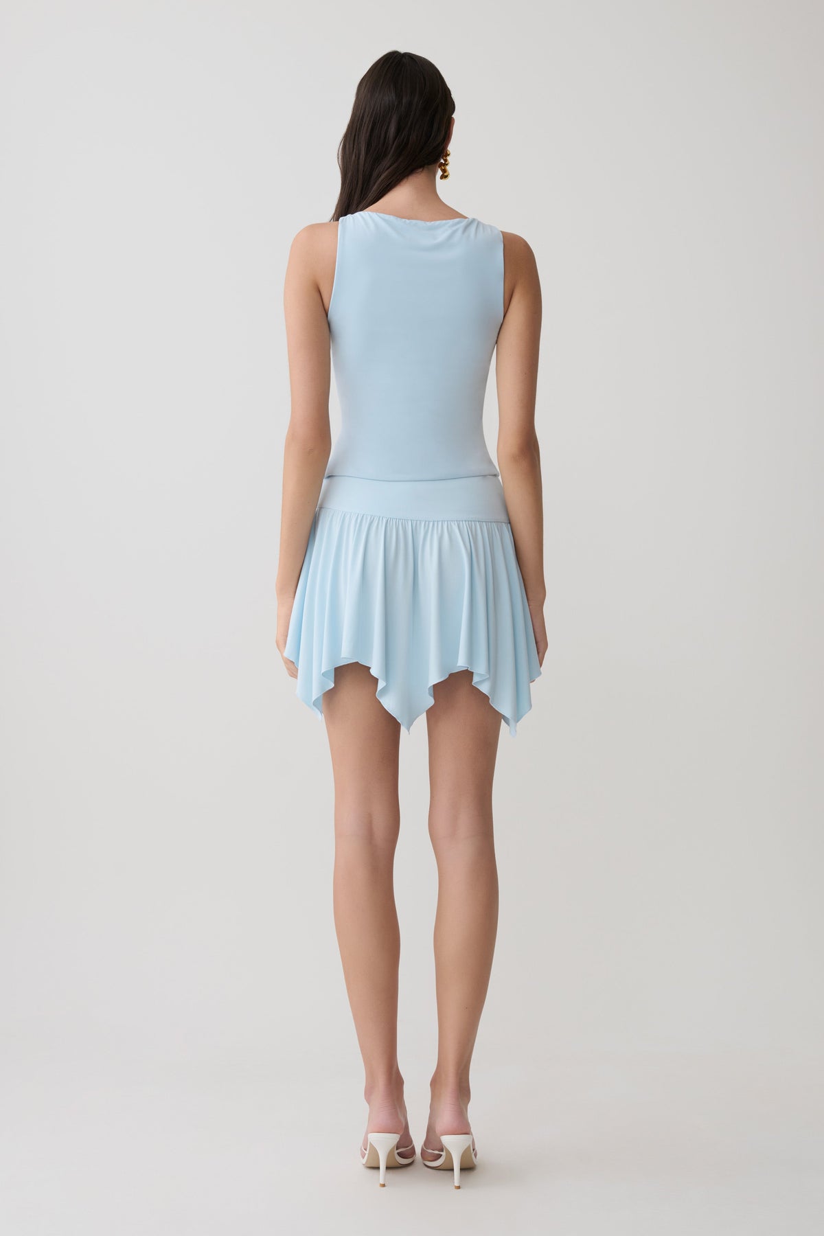 Nicolette Sleeveless Tank Top - Pale Blue #5
