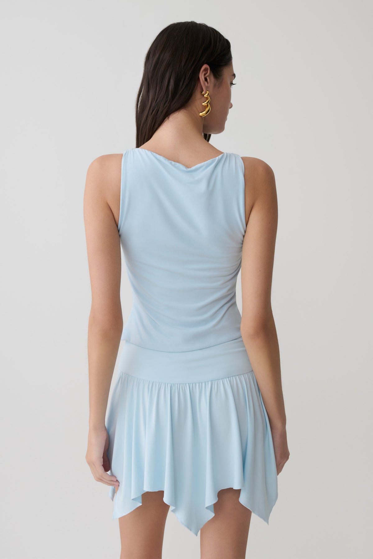 Nicolette Sleeveless Tank Top - Pale Blue