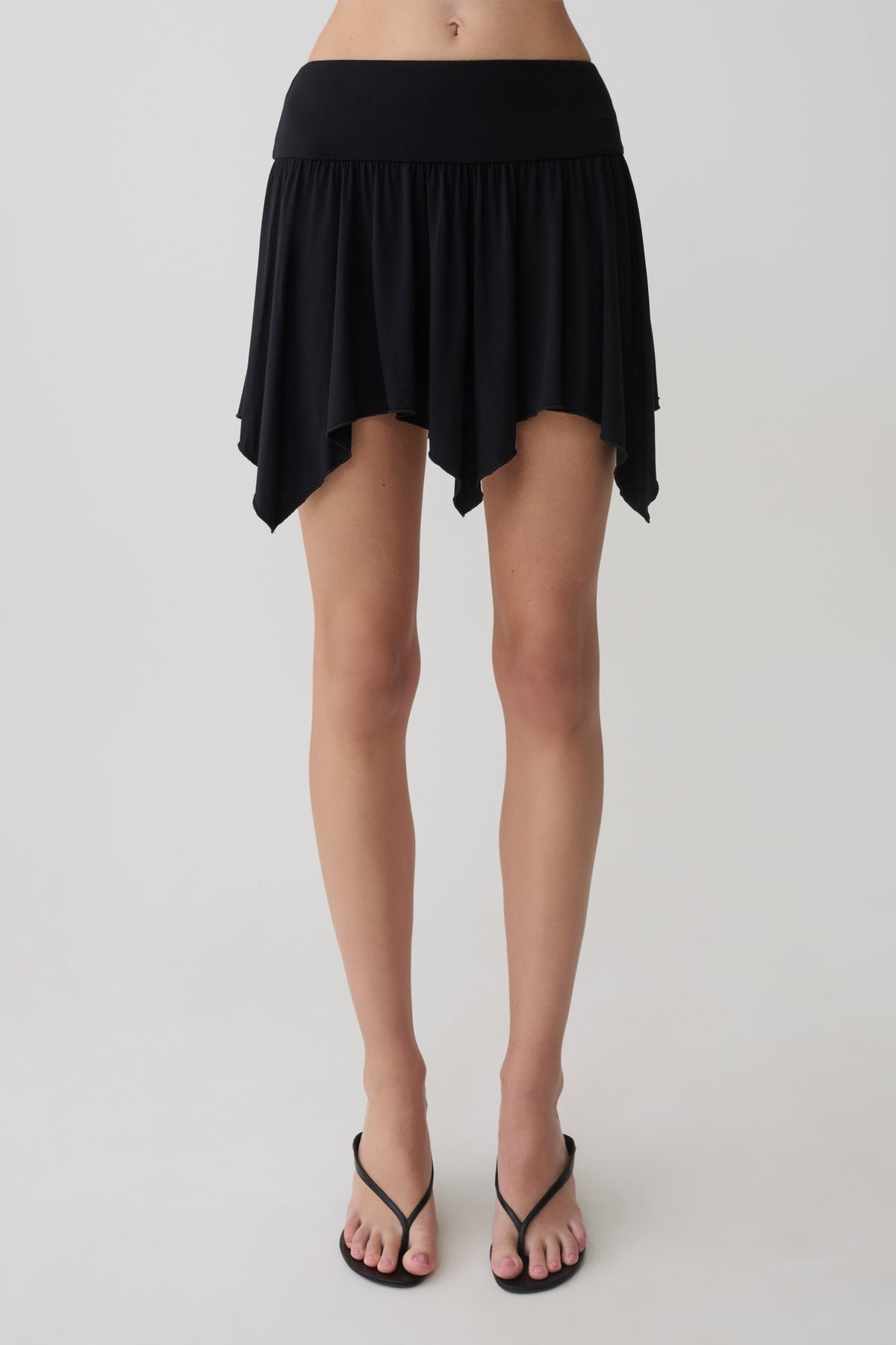 Ambrose Hankie Mini Skirt - Black