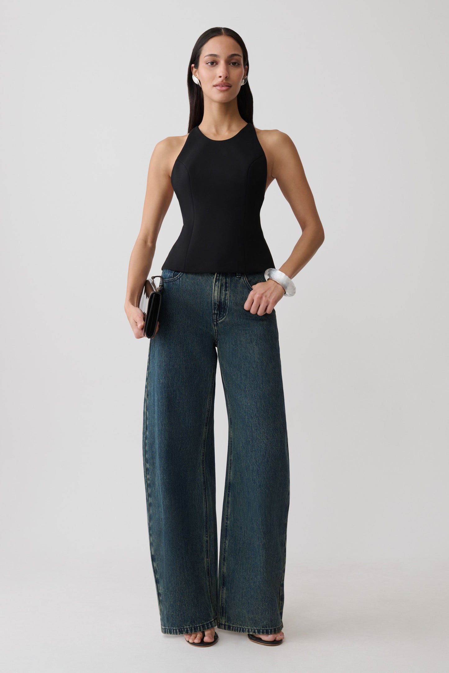 Bernadette Hardware Sleeveless Top - Black