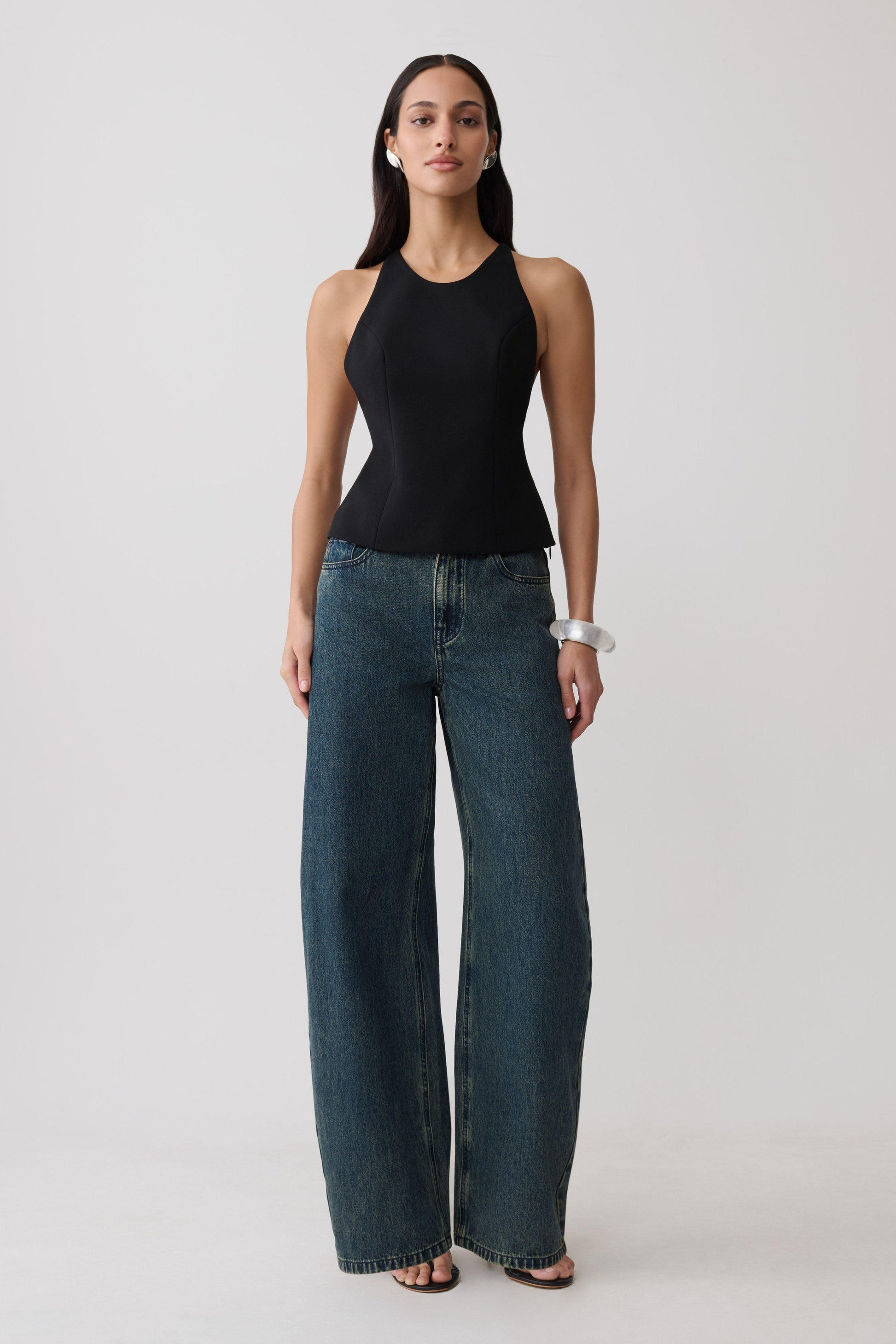 Bernadette Hardware Sleeveless Top - Black #8