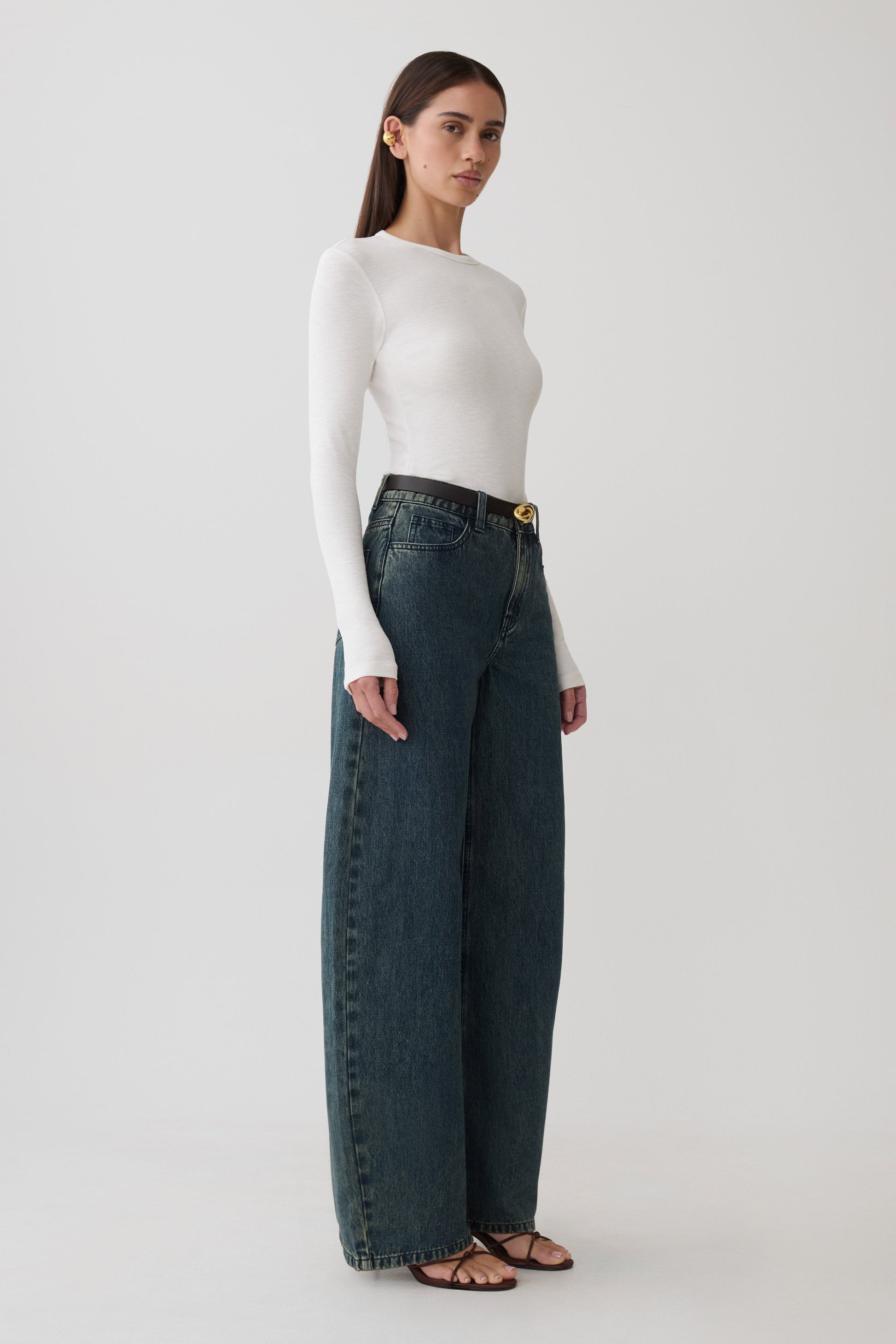 Leny Long Sleeve Top - White #4