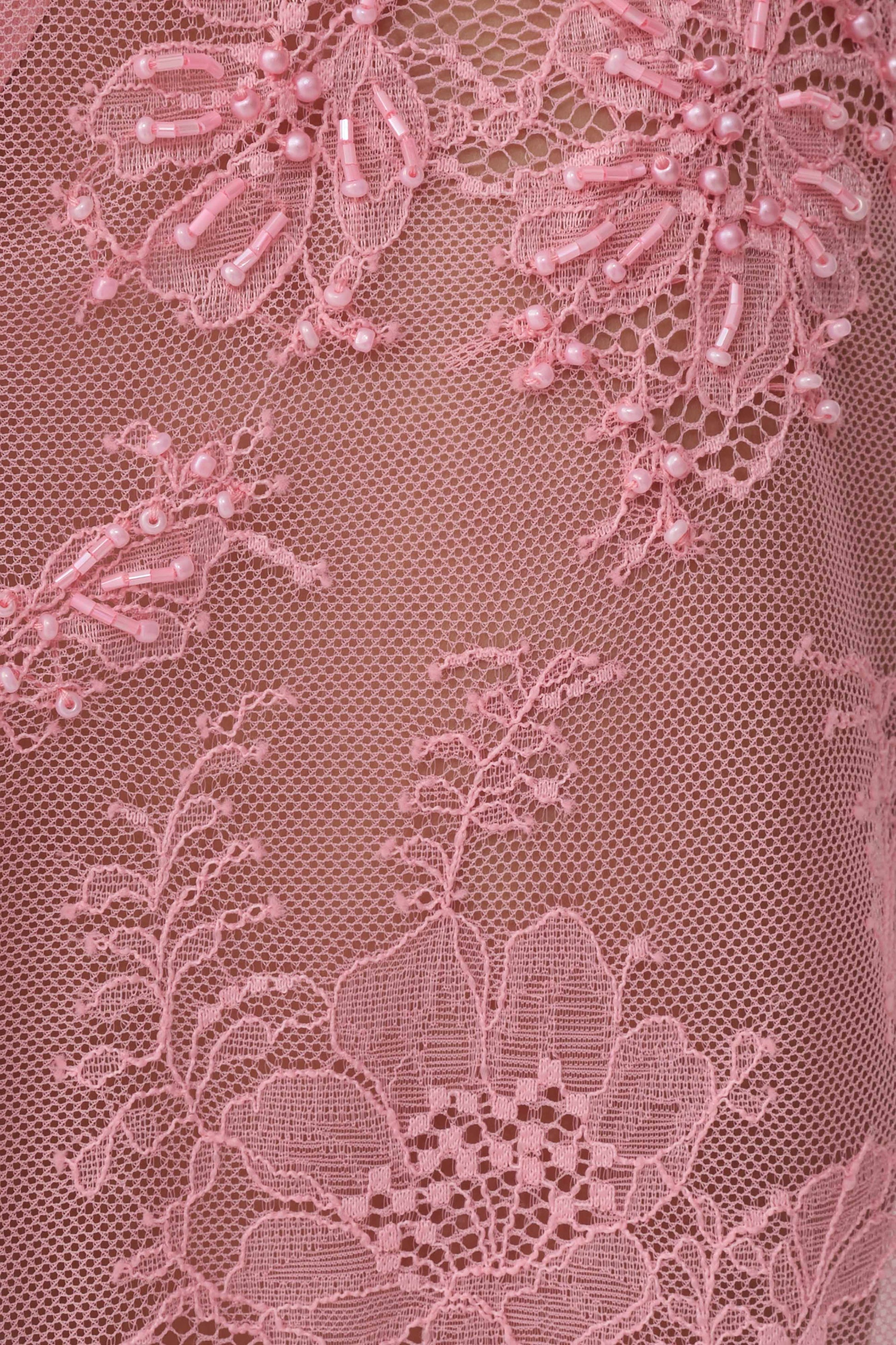 Marcelle Lace Midi Skirt - Pink #6