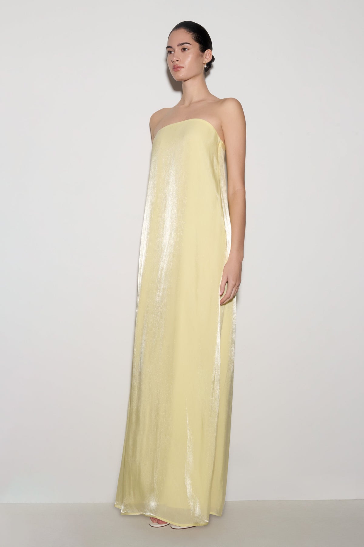 Olivia Strapless Maxi Dress - Lemon #2