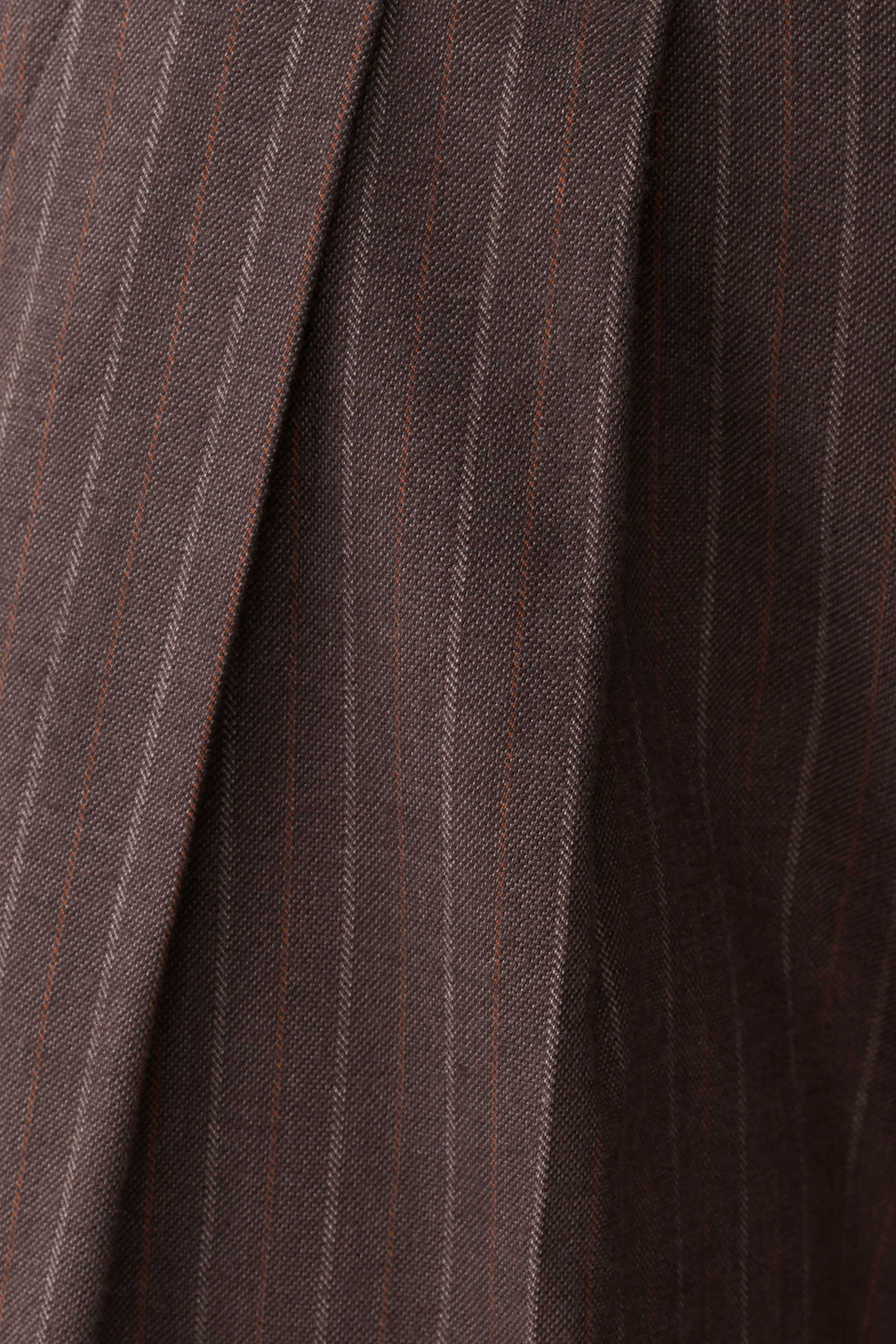 Phoebe Straight Leg Suiting Pants - Brown Stripe #6