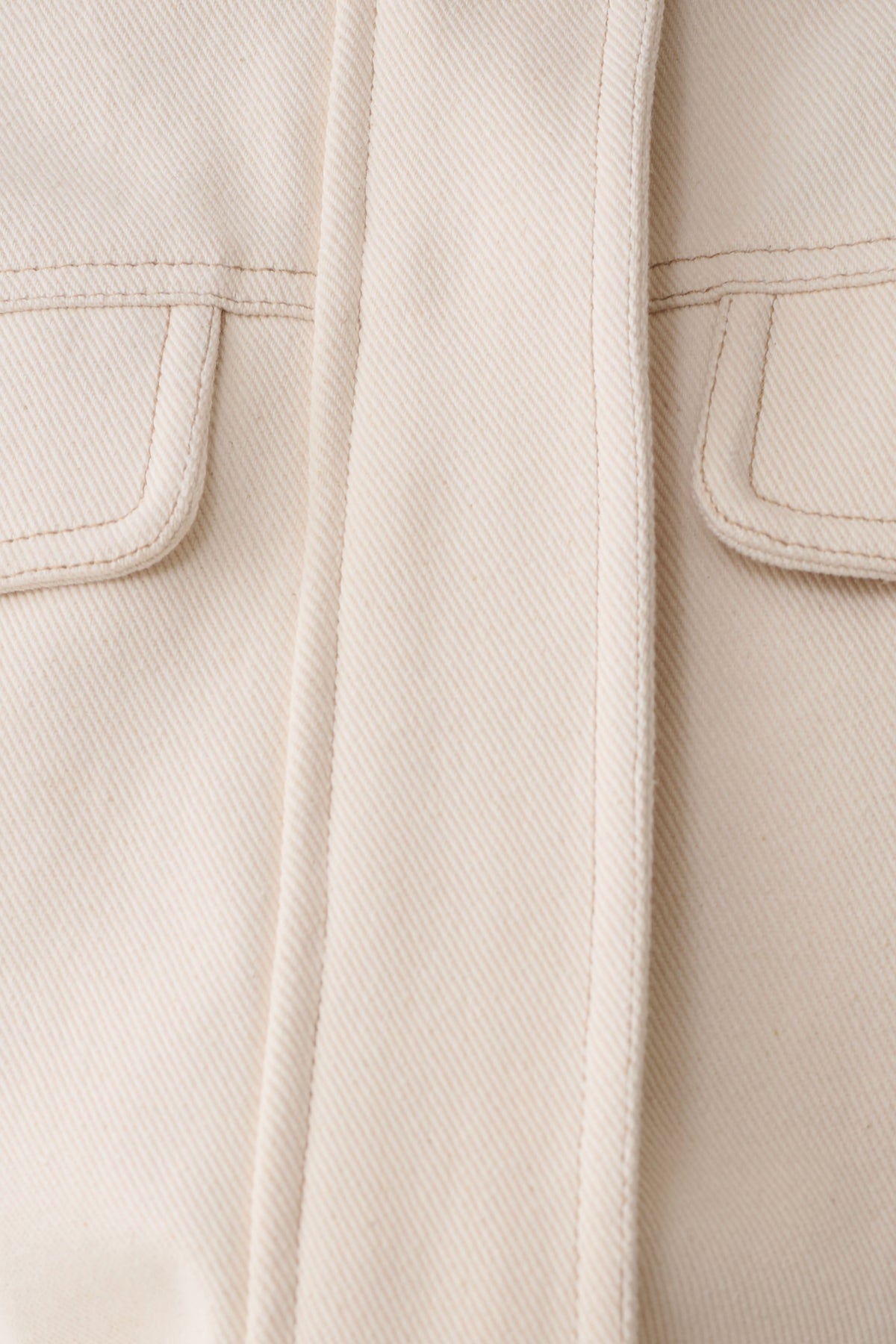Scott Denim Mini Dress - Cream #6