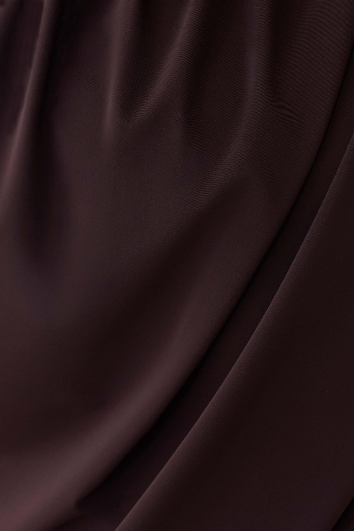 Yuri Long Sleeve Off Shoulder Draped Top - Chocolate #8
