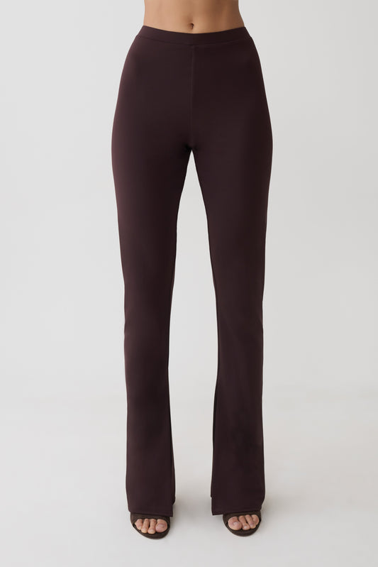 Fletcher Skinny Flare Pants - Chocolate