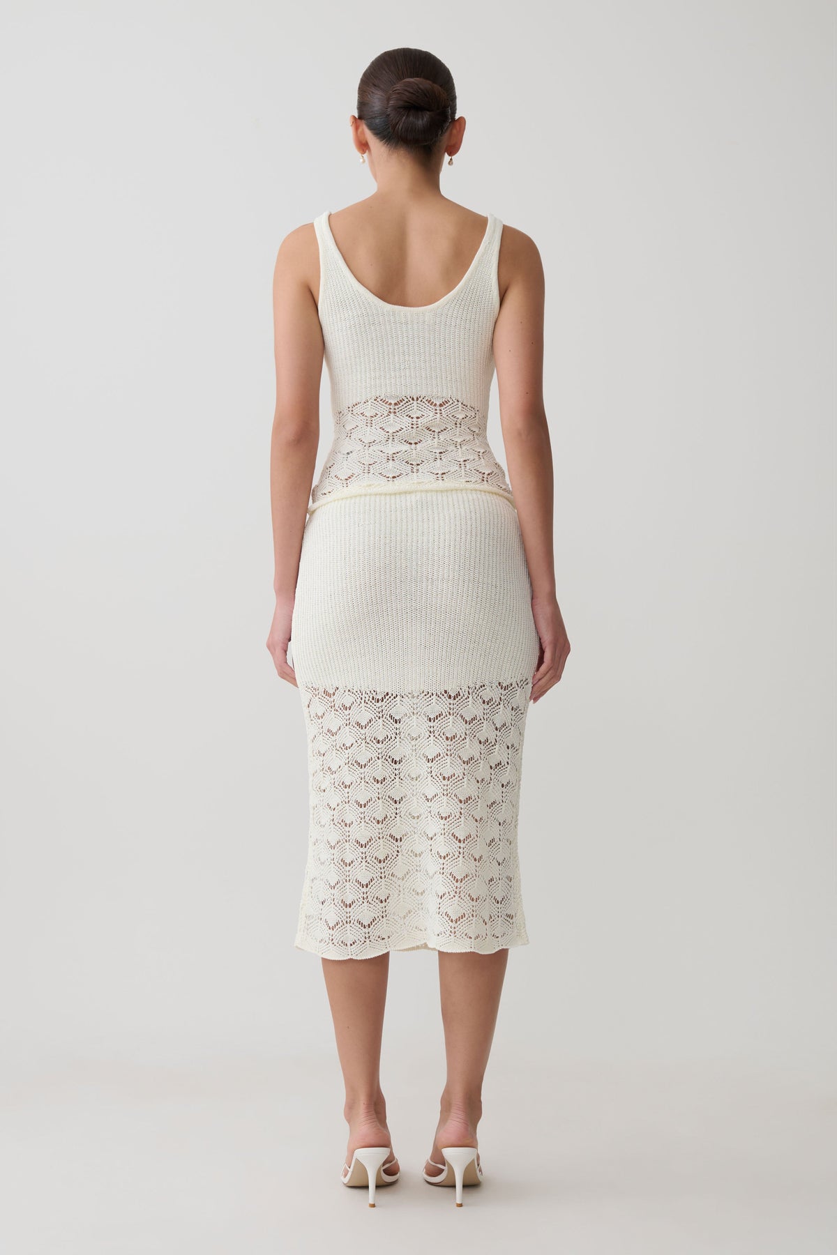 Atlantis Crochet Knit Top - White #5