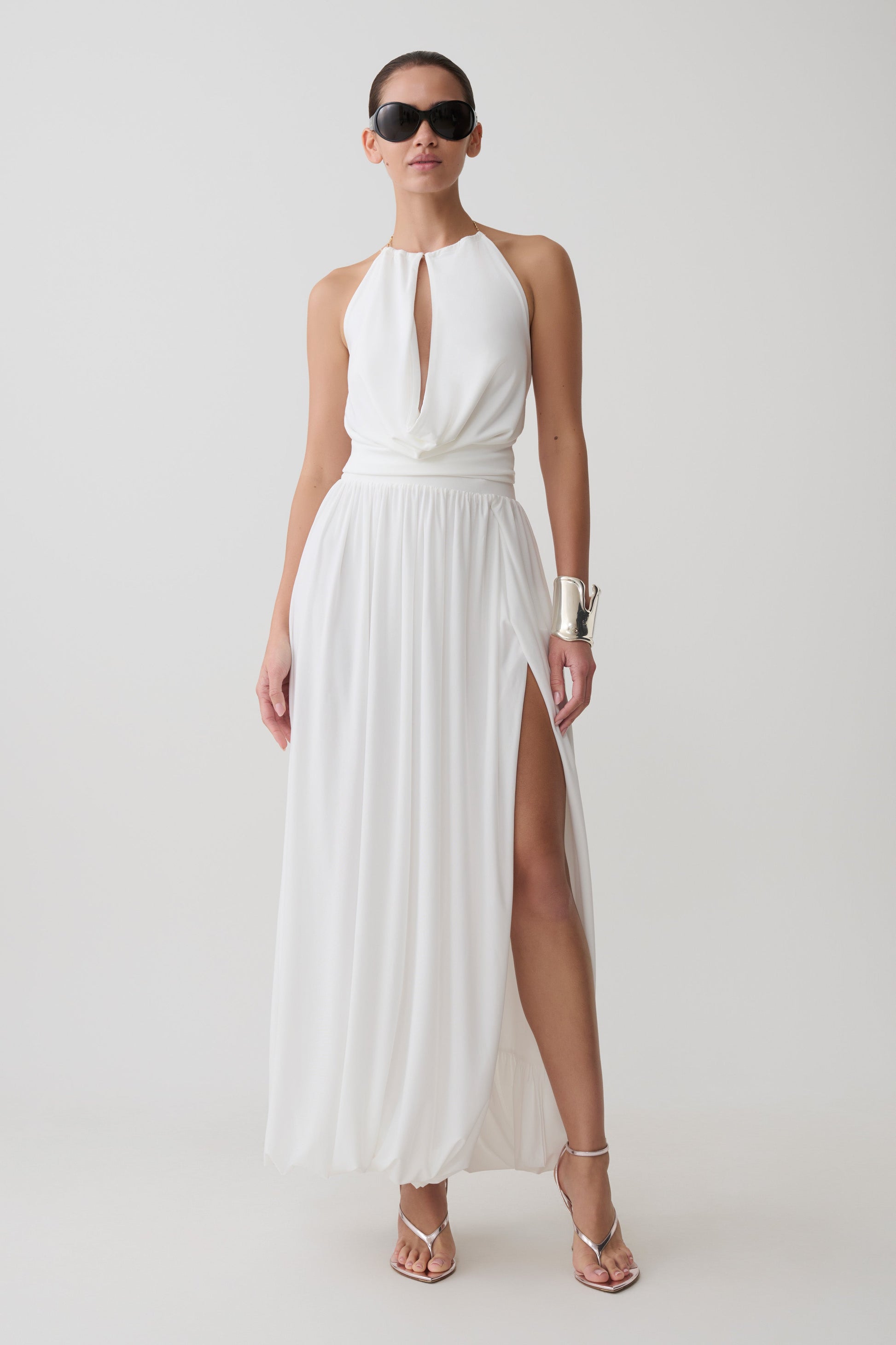 Banks Halter Neck Top With Hardware - White #8