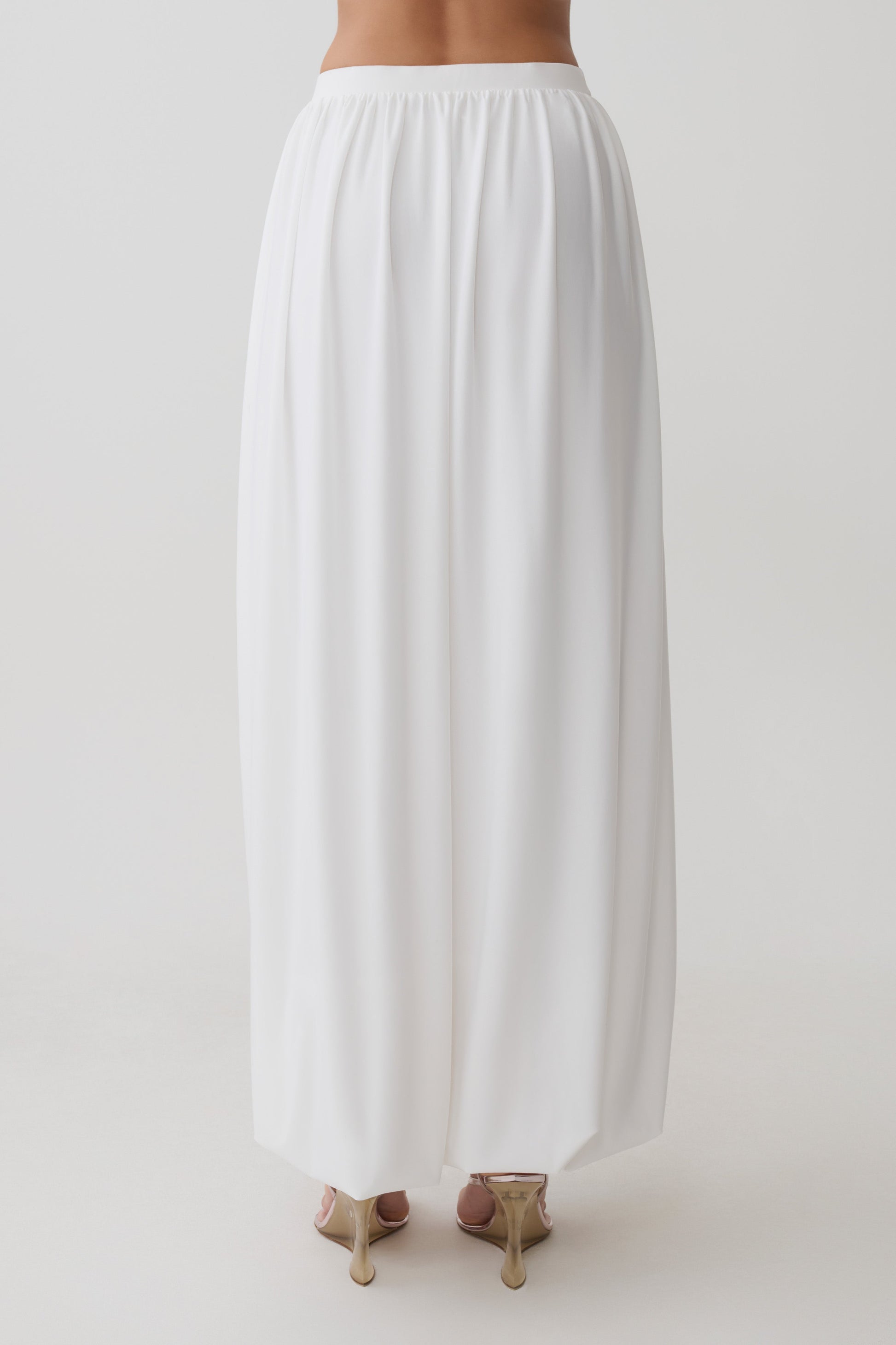 Banks Bubble Hem Midi Skirt - White #5