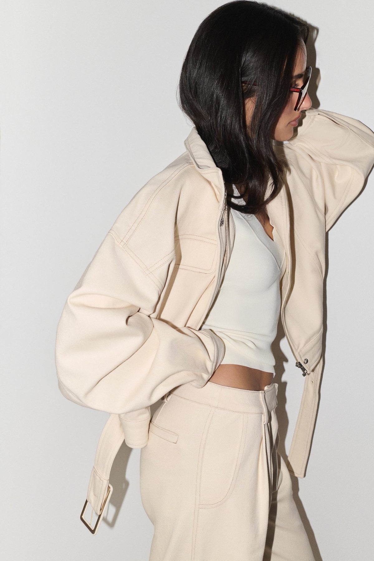 Dane Denim Jacket - Cream #3
