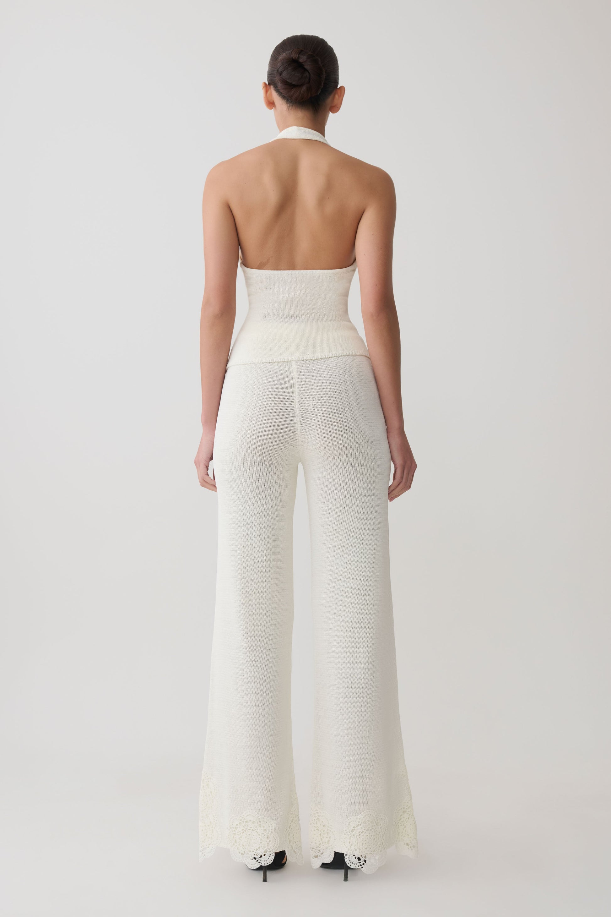 Salley Crochet Pants - Ivory #5