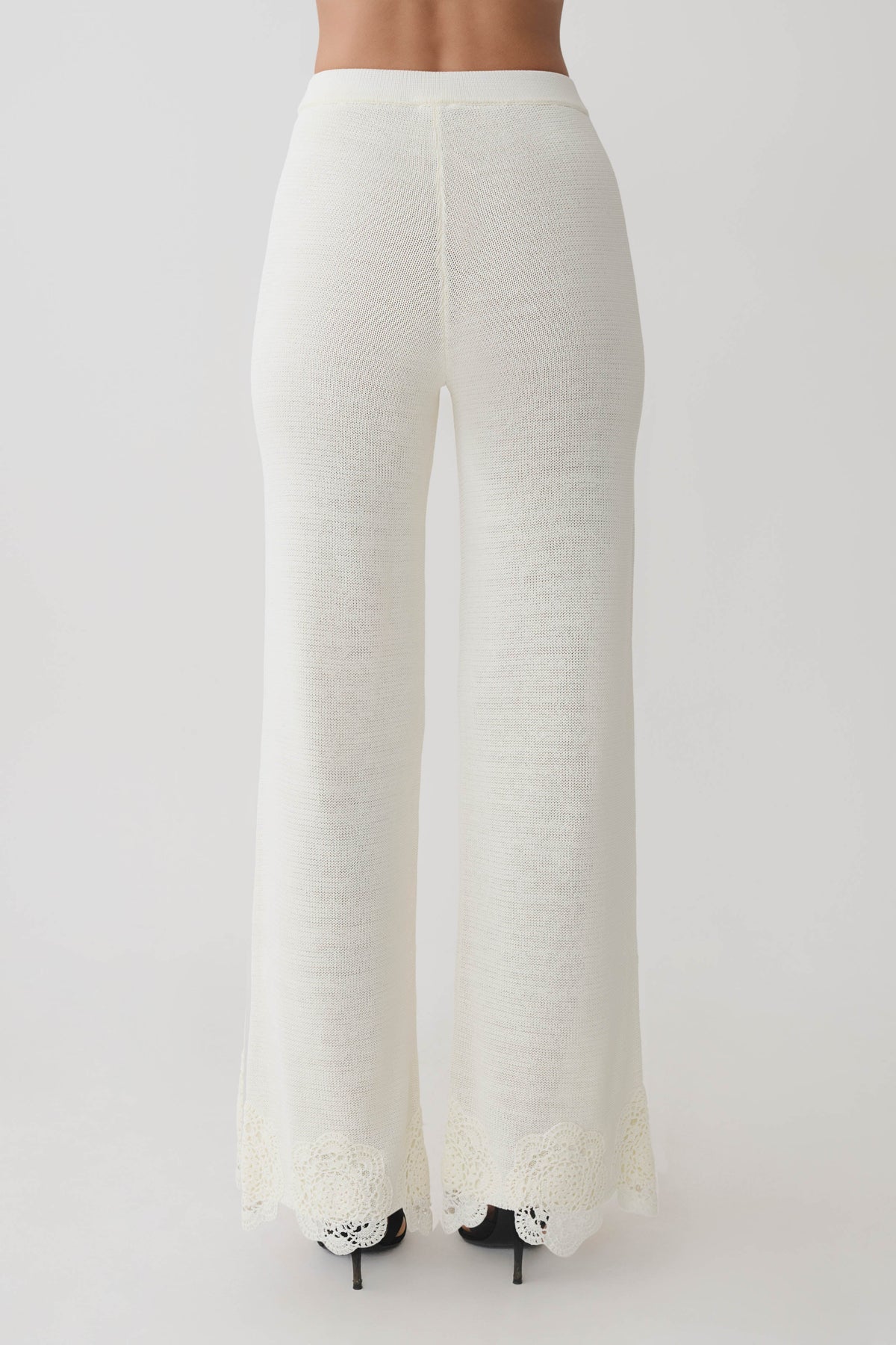 Salley Crochet Pants - Ivory #2