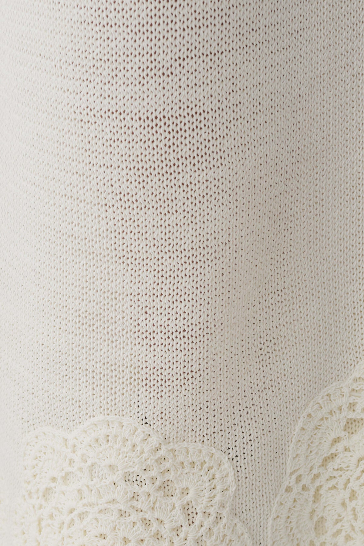Salley Crochet Halter Longline Top - Ivory #7
