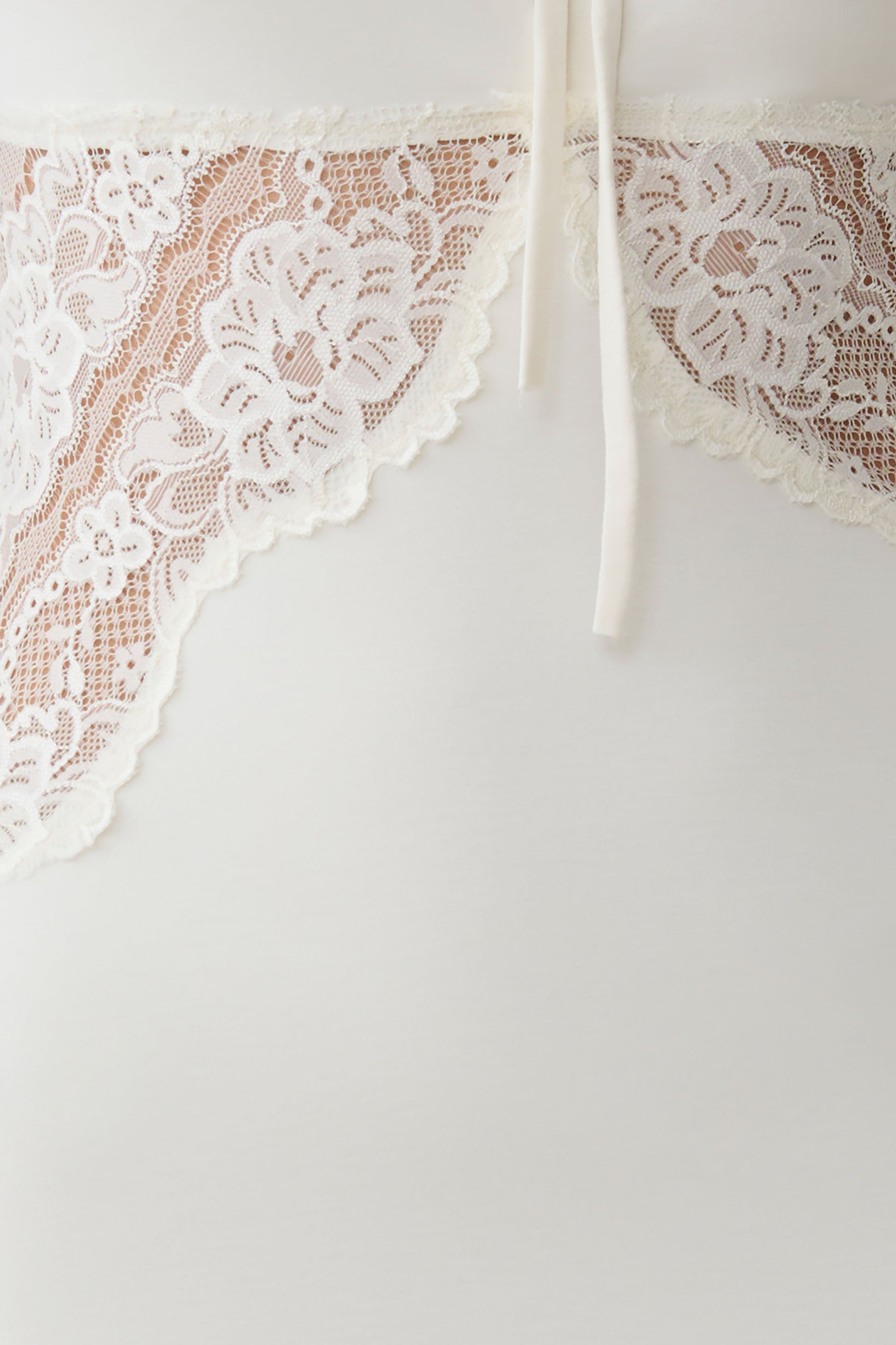 Elethea Lace Slinky Maxi Dress - Ivory #7
