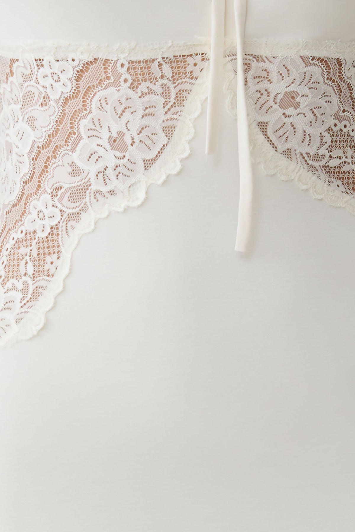 Elethea Lace Slinky Maxi Dress - Ivory #7