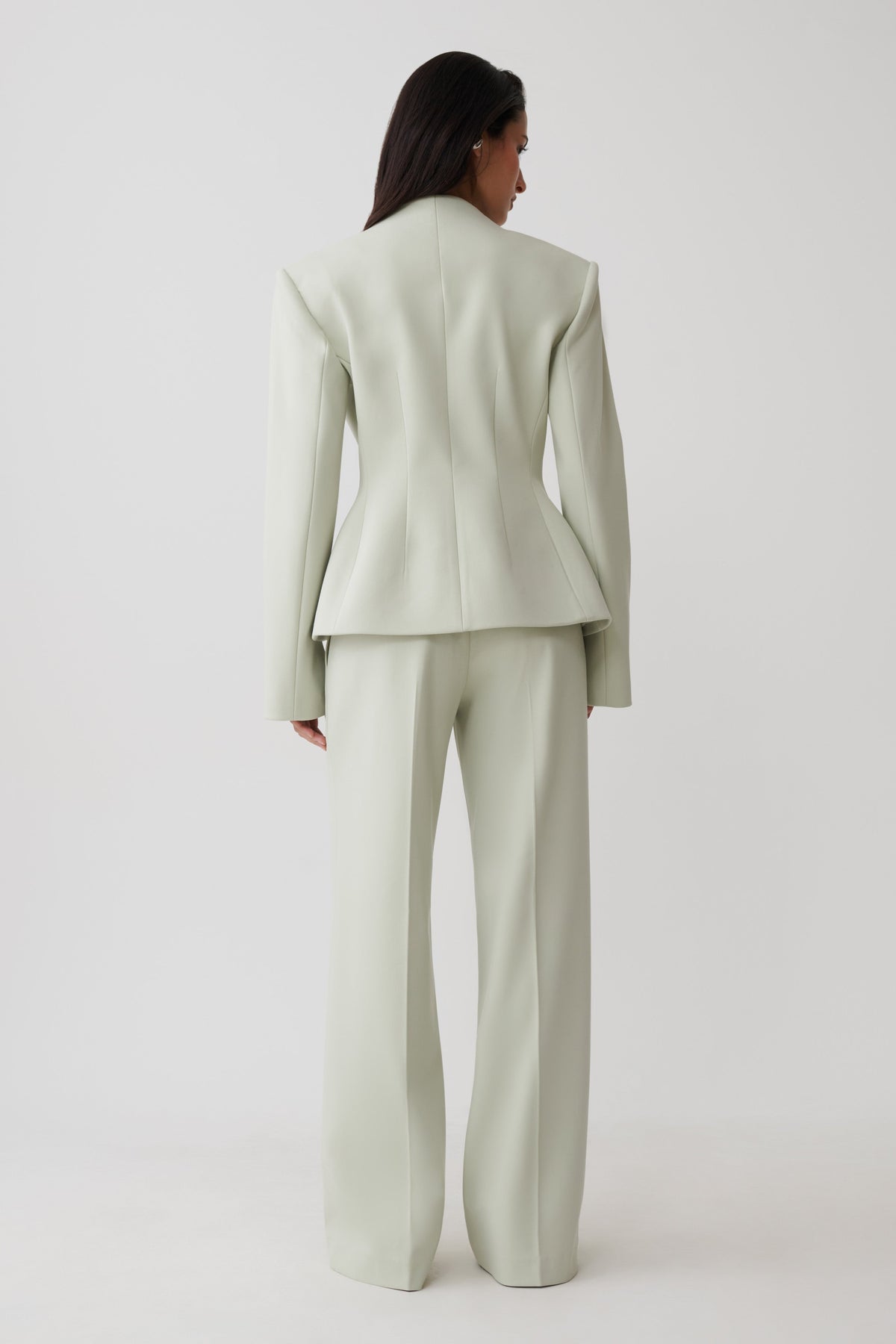 Katherine Suiting Structured Blazer - Sage #4
