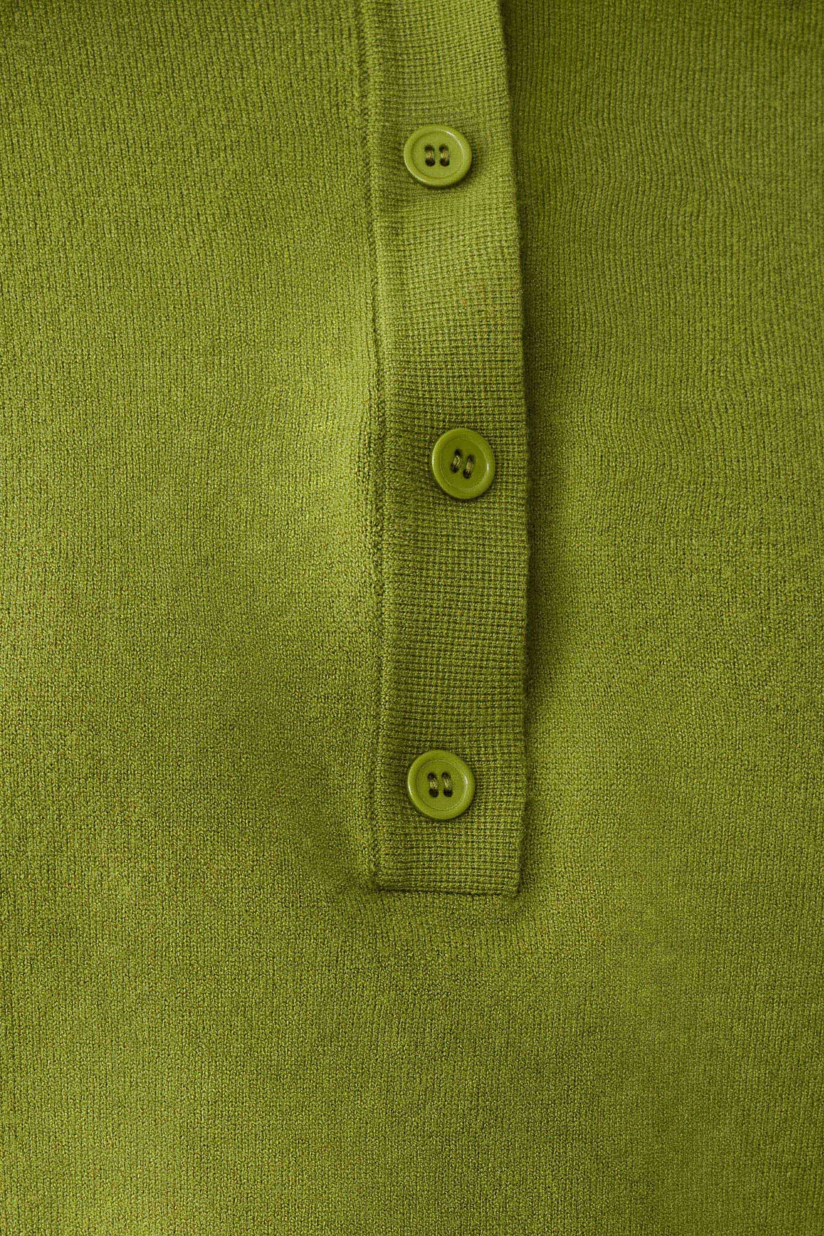 Logan Knit Top With Shoulder Pads - Olive #6