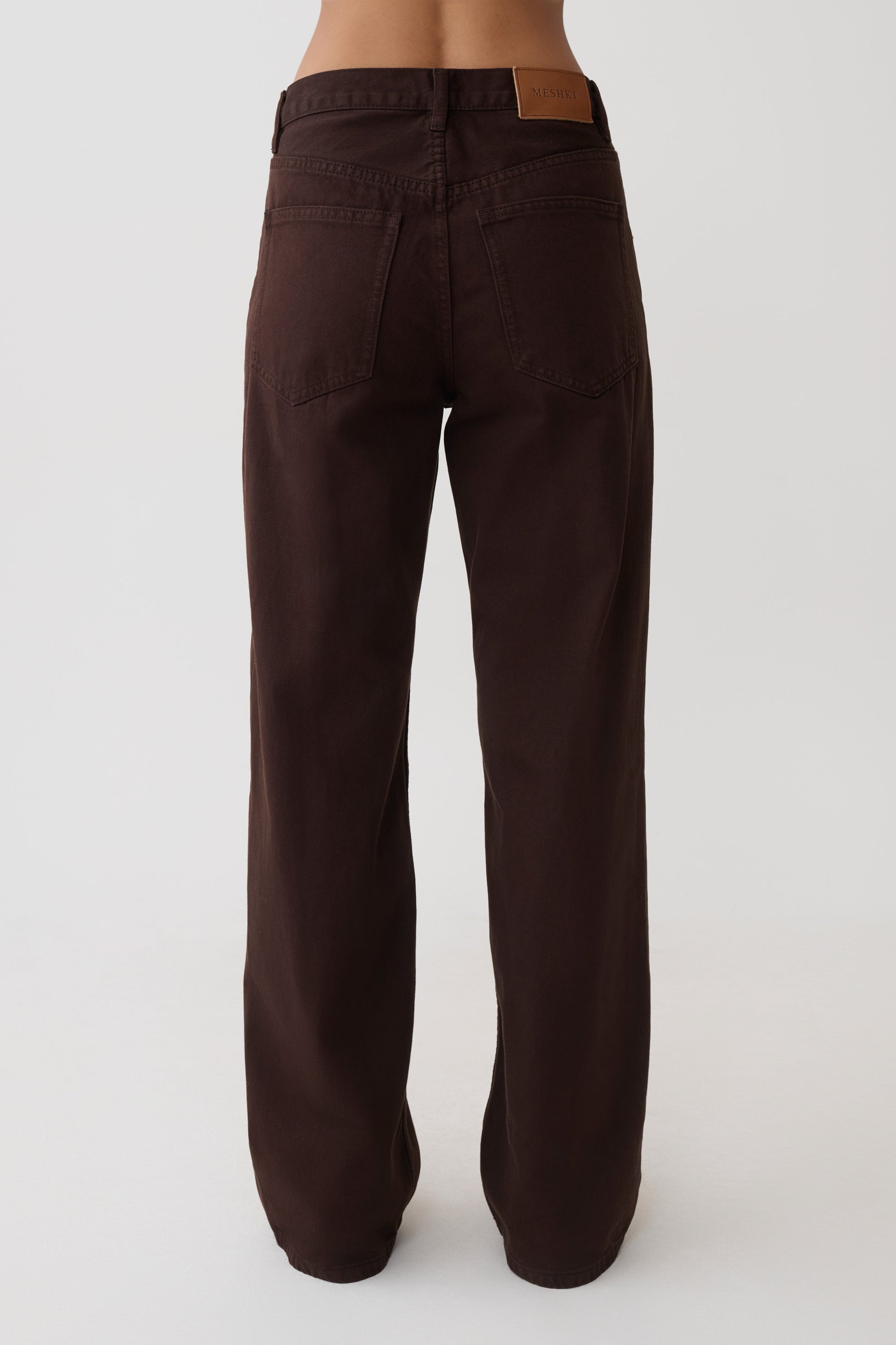 Mannon Mid Rise Denim Jeans - Chocolate #6