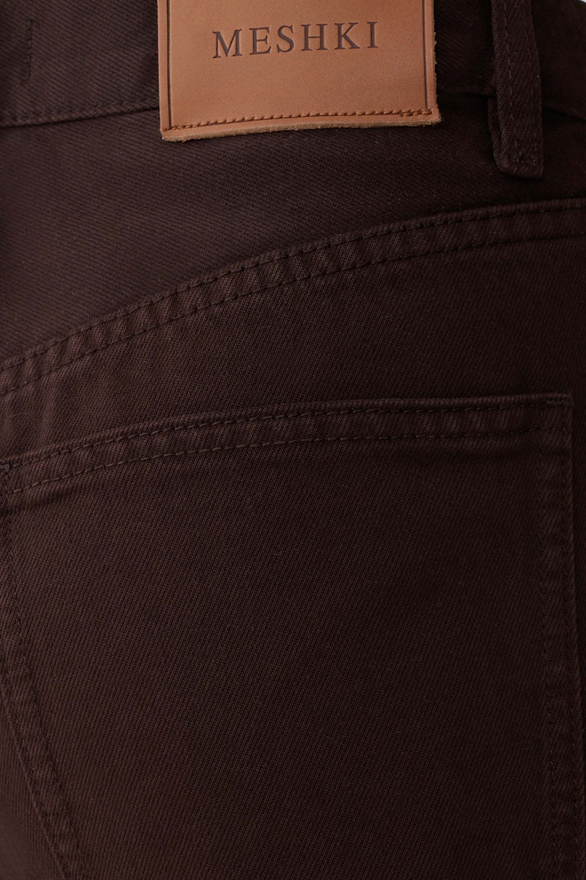 Mannon Mid Rise Denim Jeans - Chocolate #7