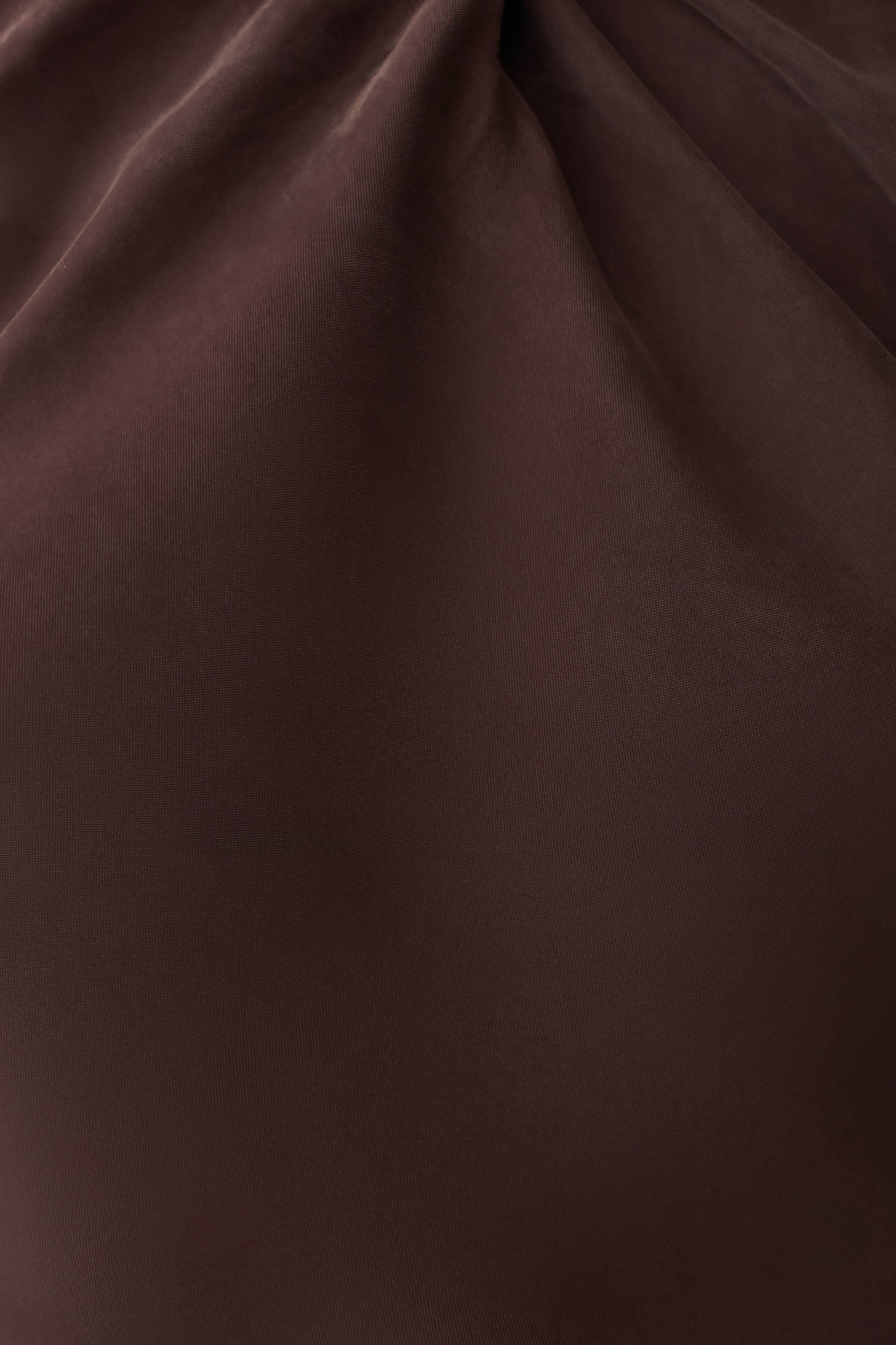 Maggie Cupro Halter Mini Dress - Dark Chocolate #5